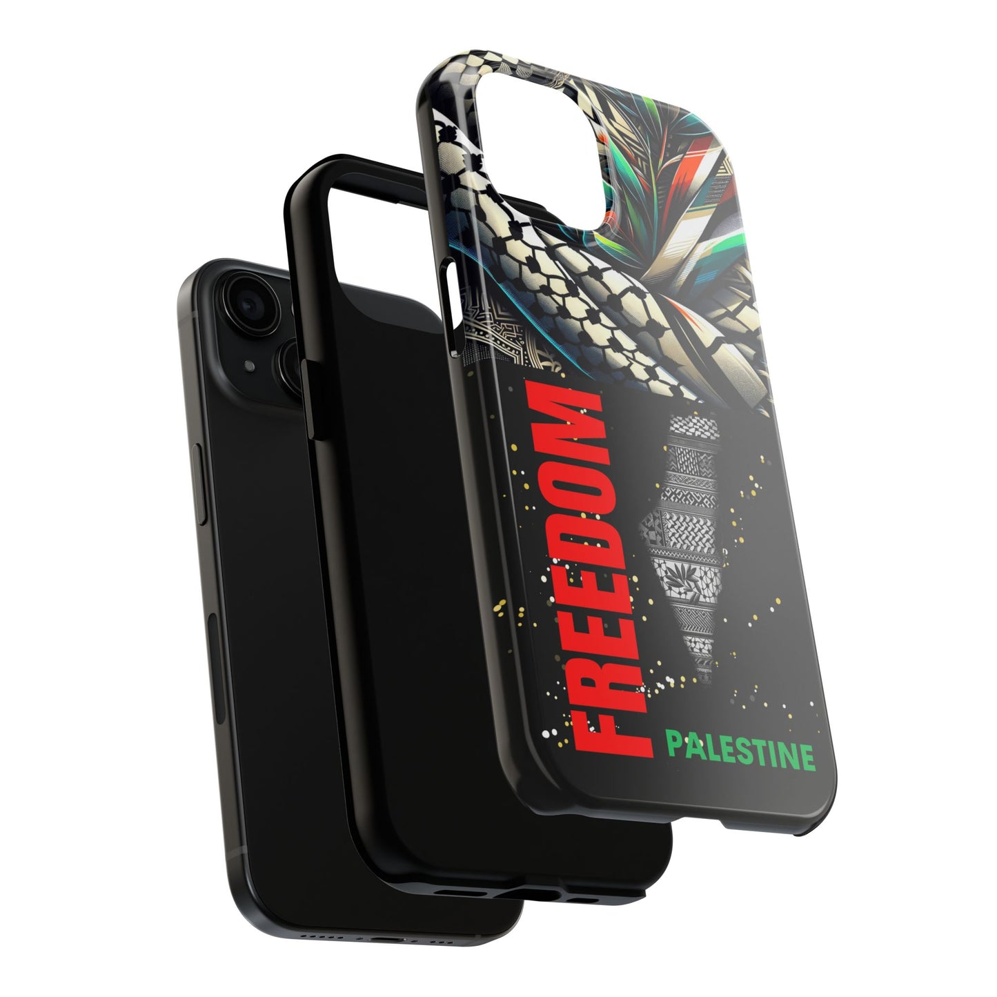 Freedom-Themed Phone Case, Durable Cover, Palestine Pride, Tough Phone Case