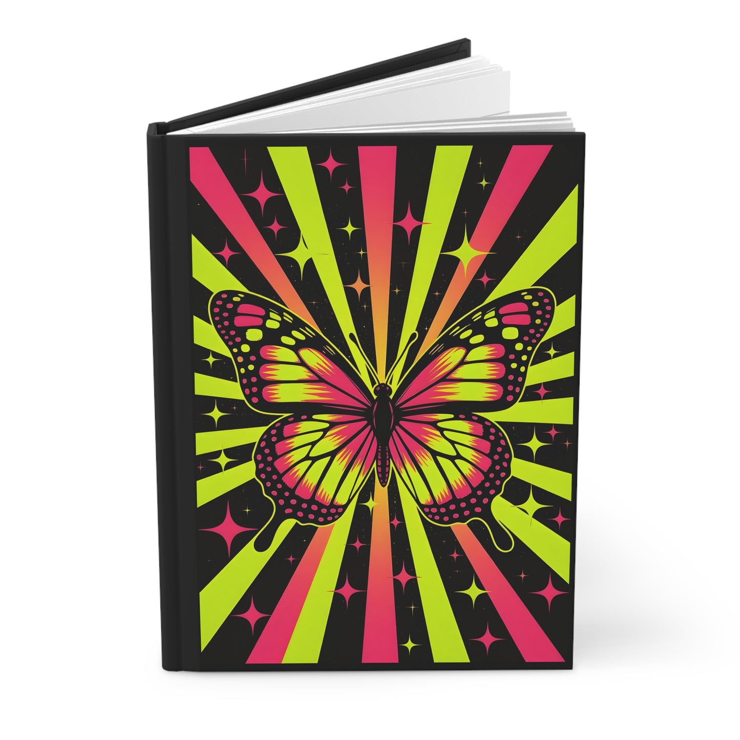 Butterfly Journal, Trendy Notebook for Writing - Colorful Hardcover Diary, Blank