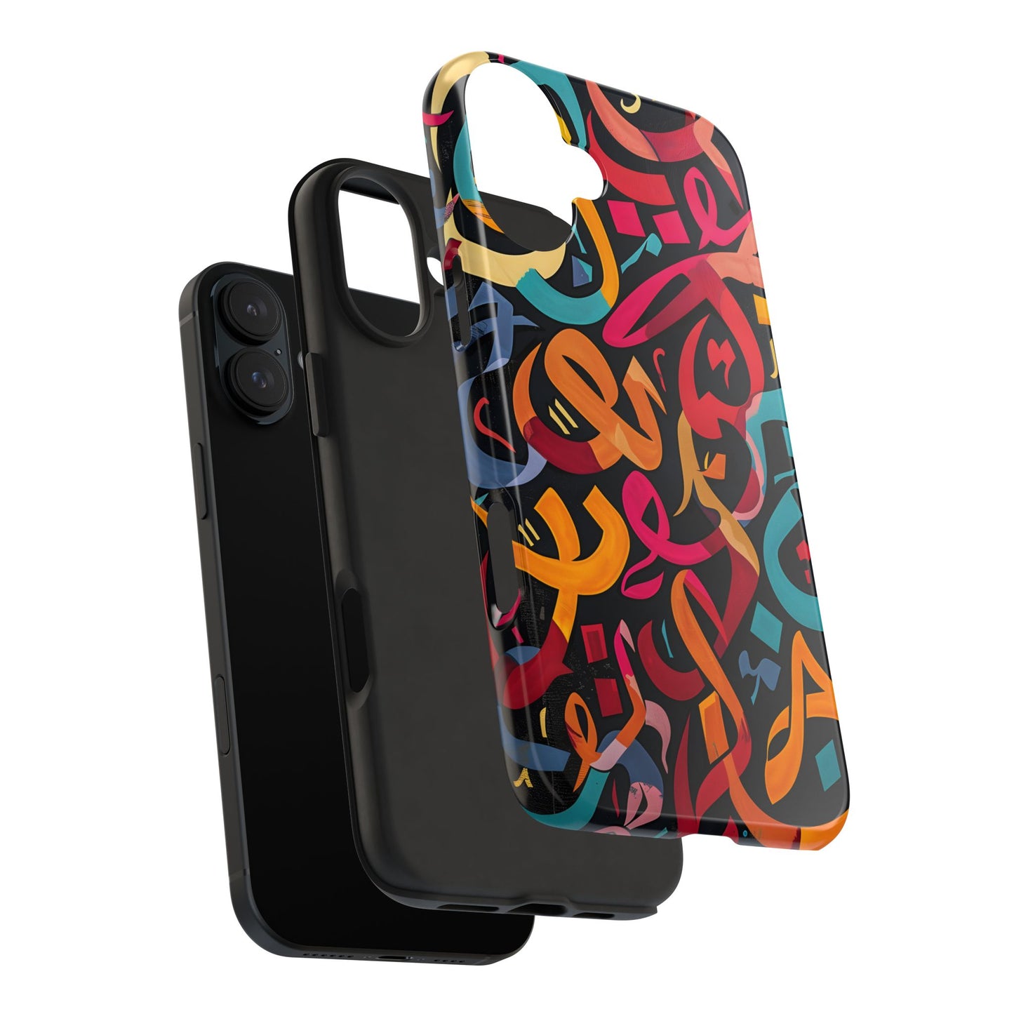 Arabic Graffiti Phone Cases, Calligraphy Patterns, iPhone Samsung Cases