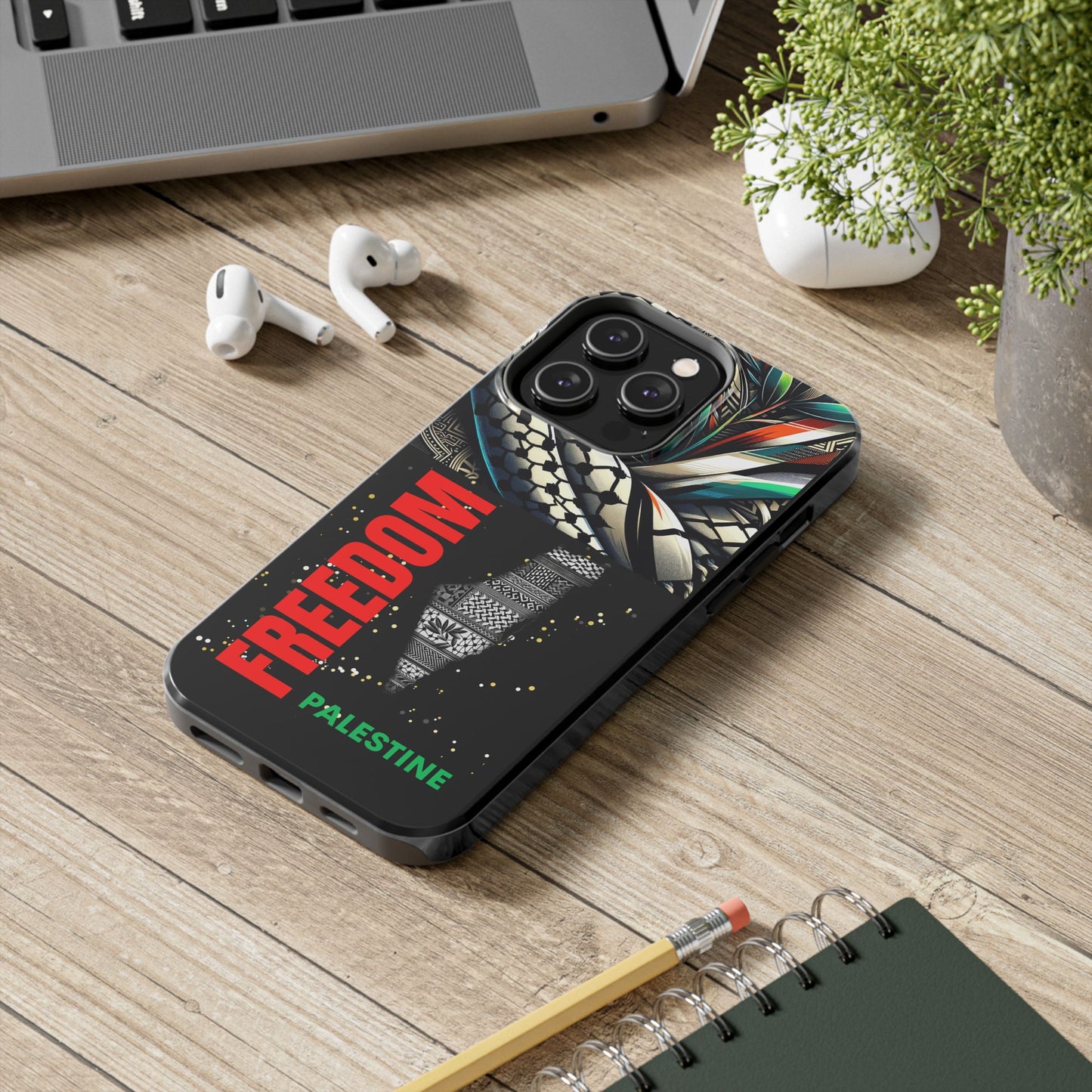 Freedom-Themed Phone Case, Durable Cover, Palestine Pride, Tough Phone Case