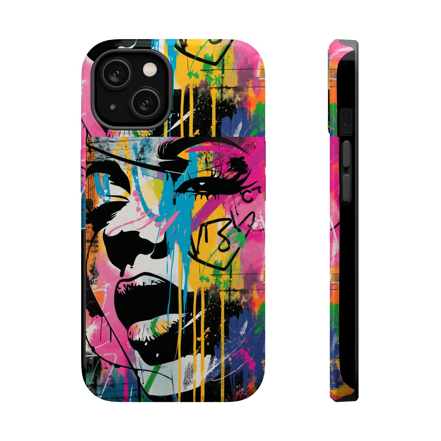 Phone Cases, Colorful Art, Trendy Accessories, Unique Gifts, Tough Cases with