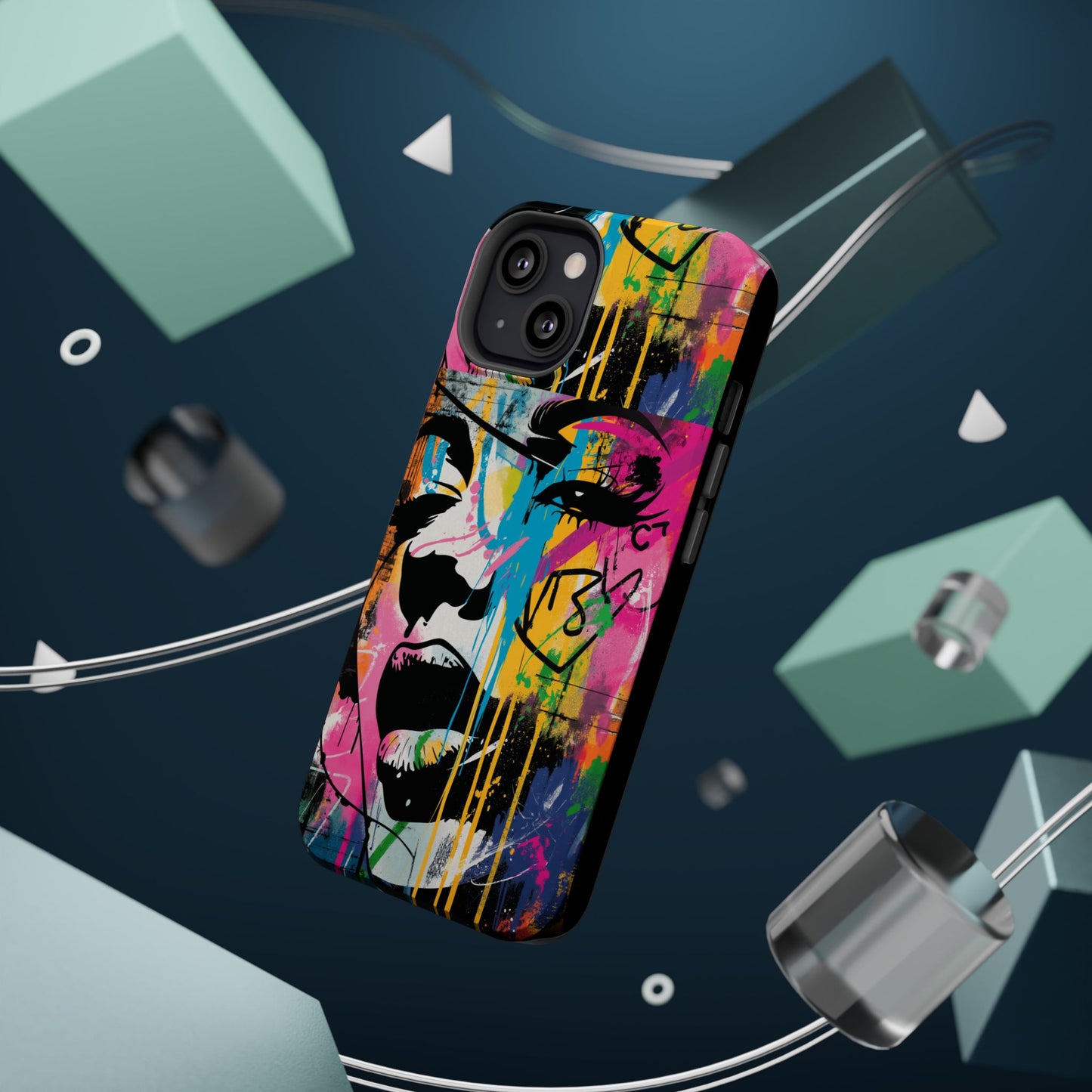 Phone Cases, Colorful Art, Trendy Accessories, Unique Gifts, Tough Cases with