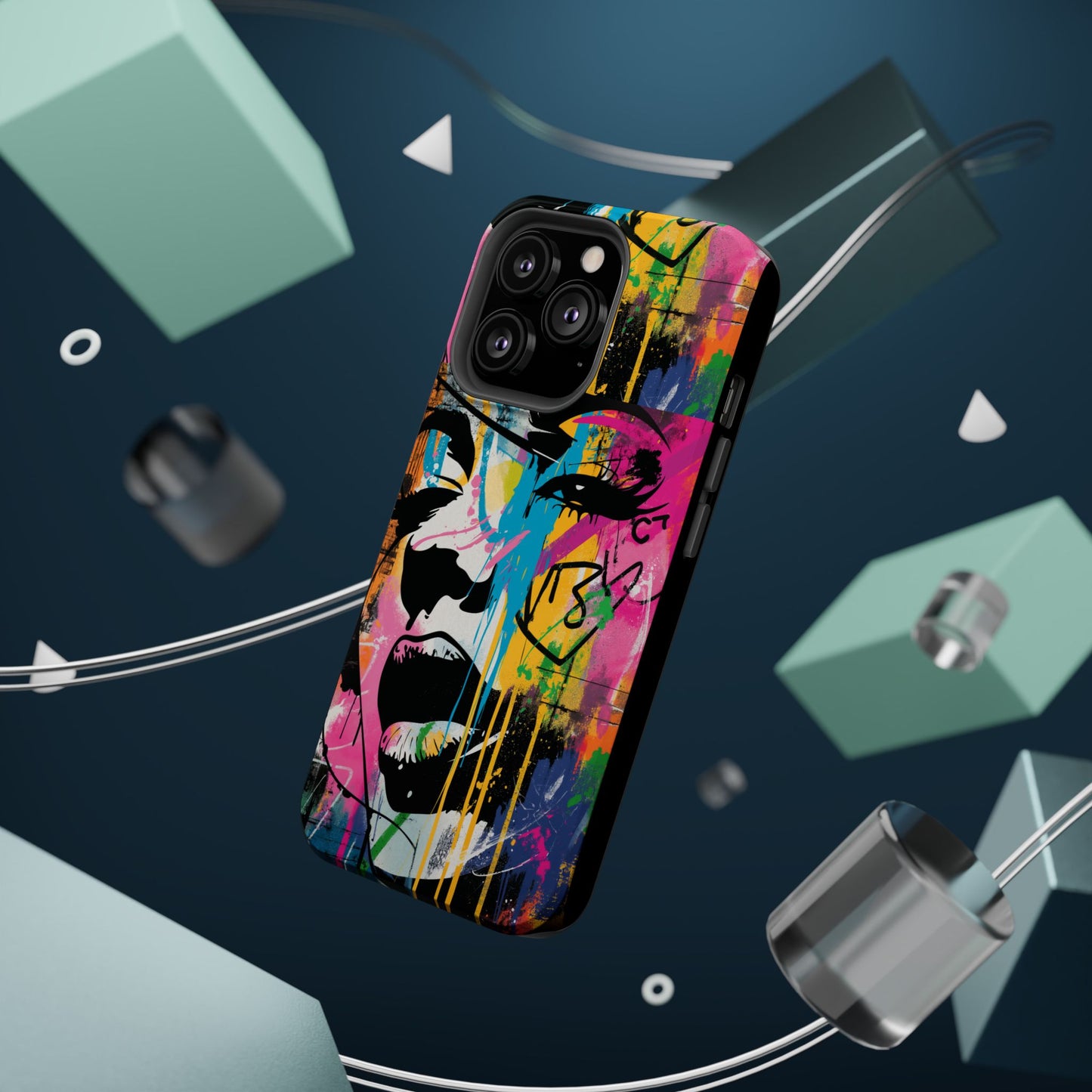 Phone Cases, Colorful Art, Trendy Accessories, Unique Gifts, Tough Cases with