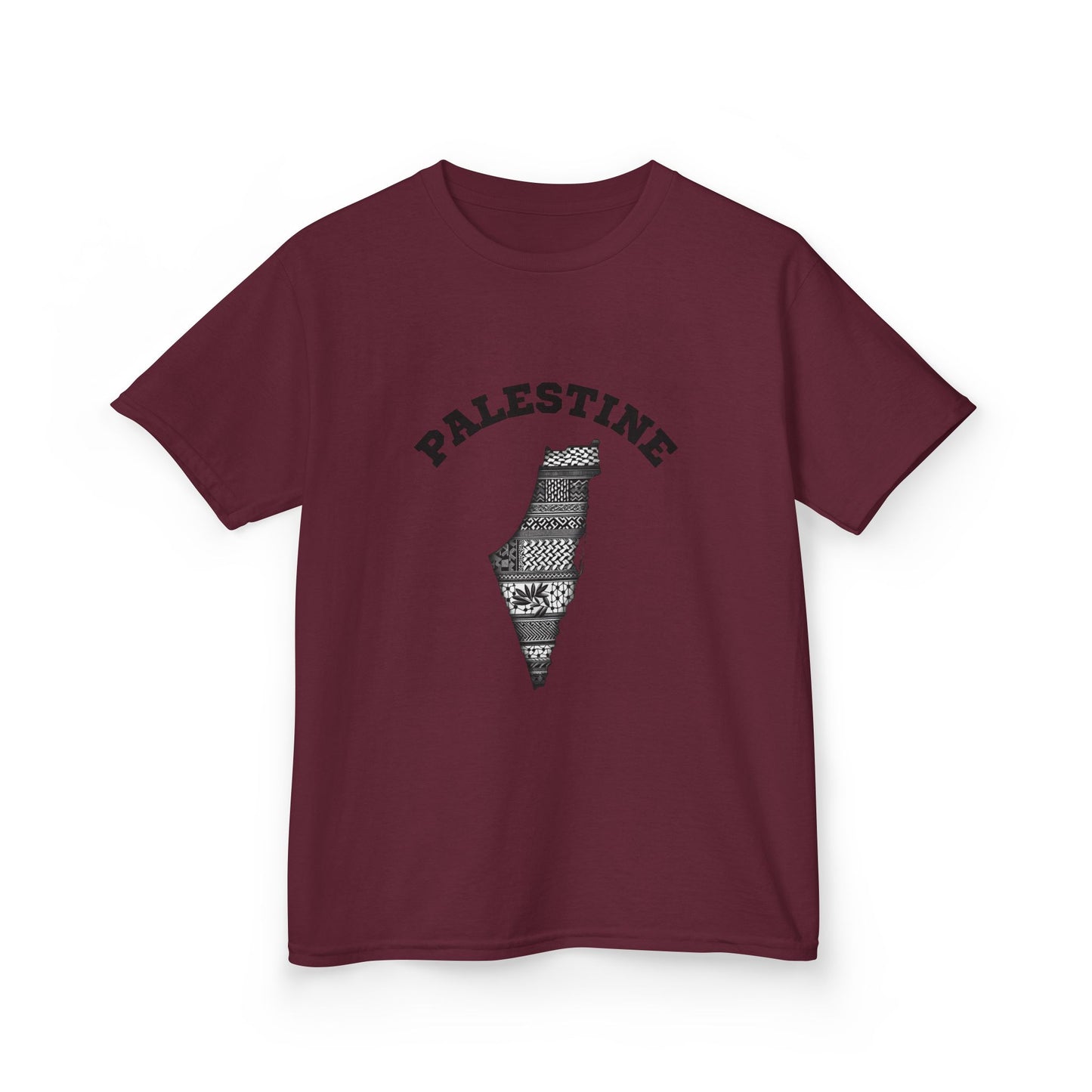 Palestine Kids Tee, Free Palestine Comfort T-Shirt for Youth, Casual Wear,