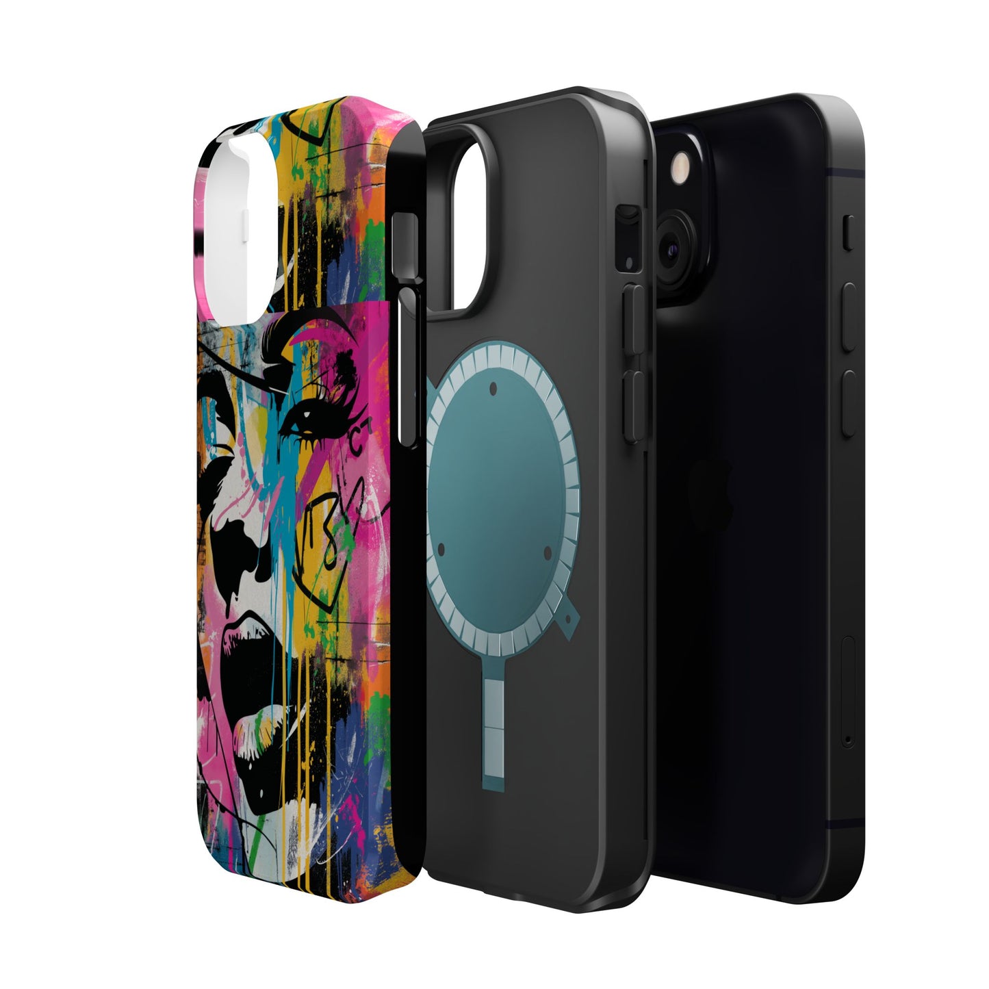 Phone Cases, Colorful Art, Trendy Accessories, Unique Gifts, Tough Cases with