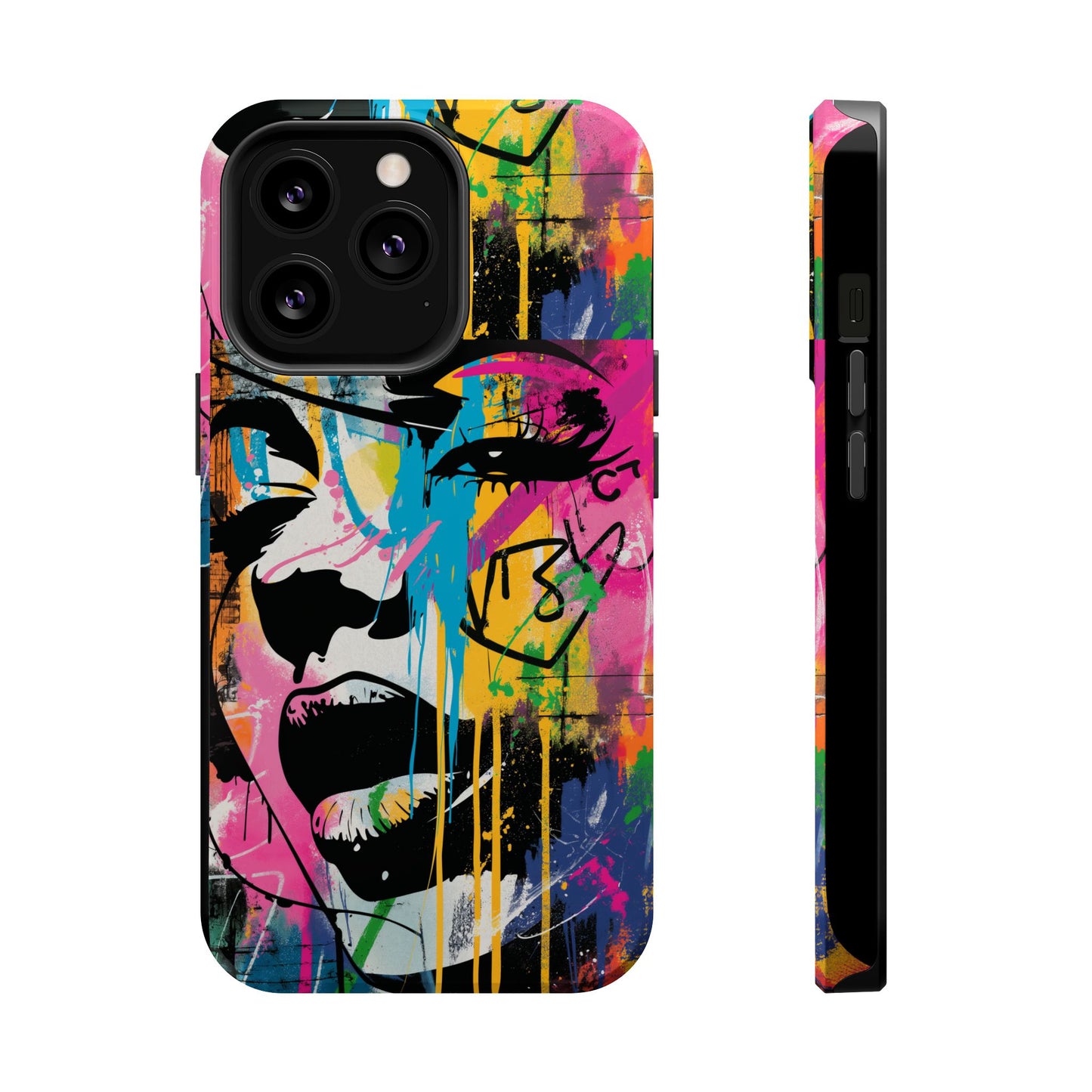 Phone Cases, Colorful Art, Trendy Accessories, Unique Gifts, Tough Cases with