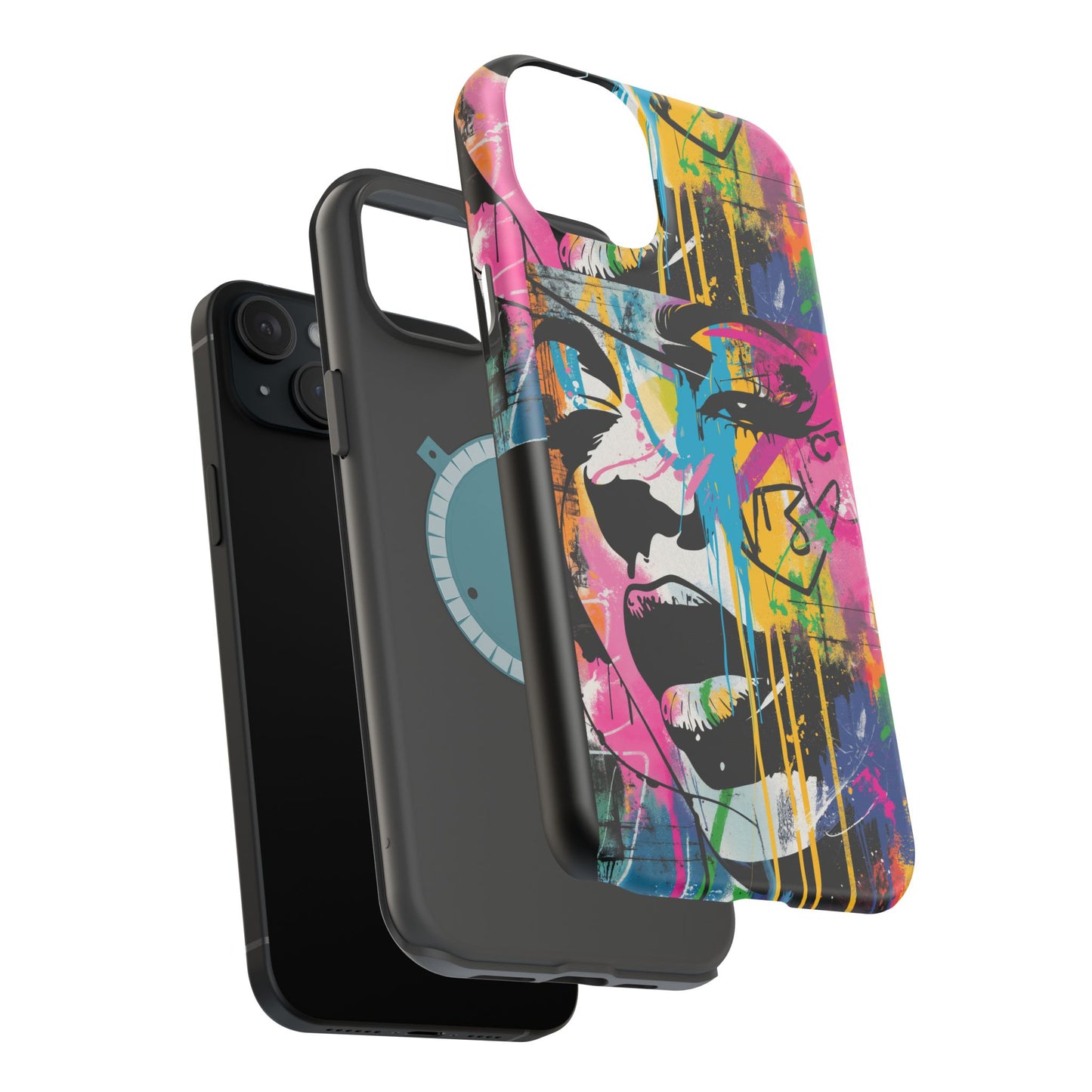 Phone Cases, Colorful Art, Trendy Accessories, Unique Gifts, Tough Cases with