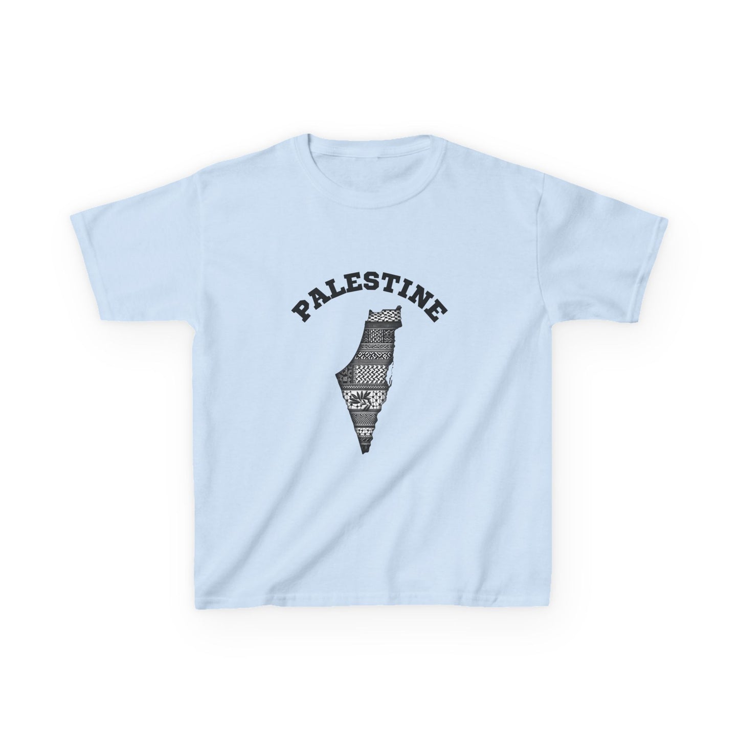 Palestine Kids Tee, Free Palestine Comfort T-Shirt for Youth, Casual Wear,