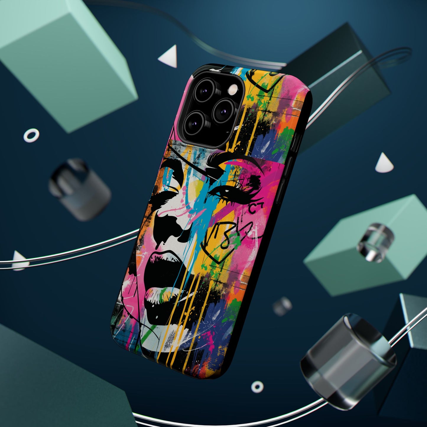 Phone Cases, Colorful Art, Trendy Accessories, Unique Gifts, Tough Cases with