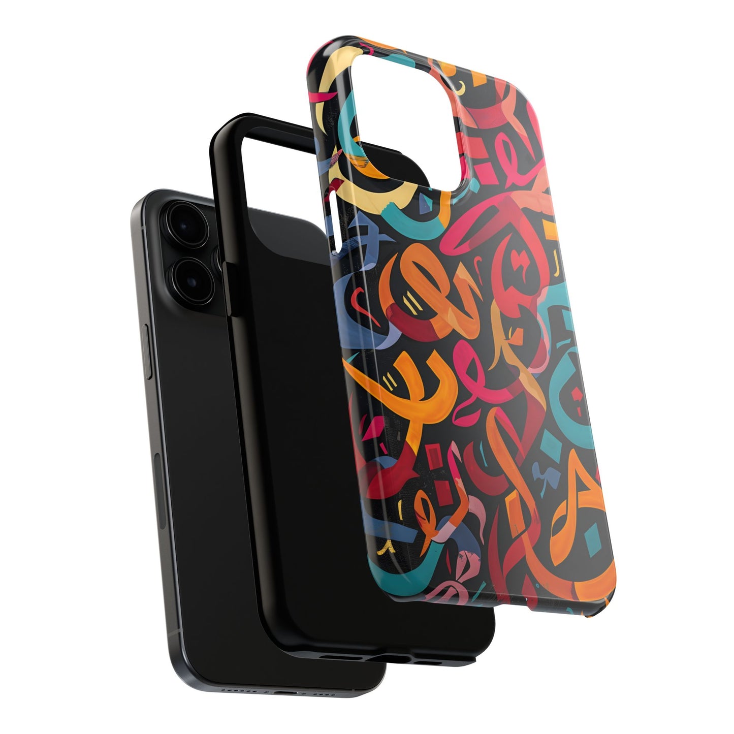 Arabic Graffiti Phone Cases, Calligraphy Patterns, iPhone Samsung Cases