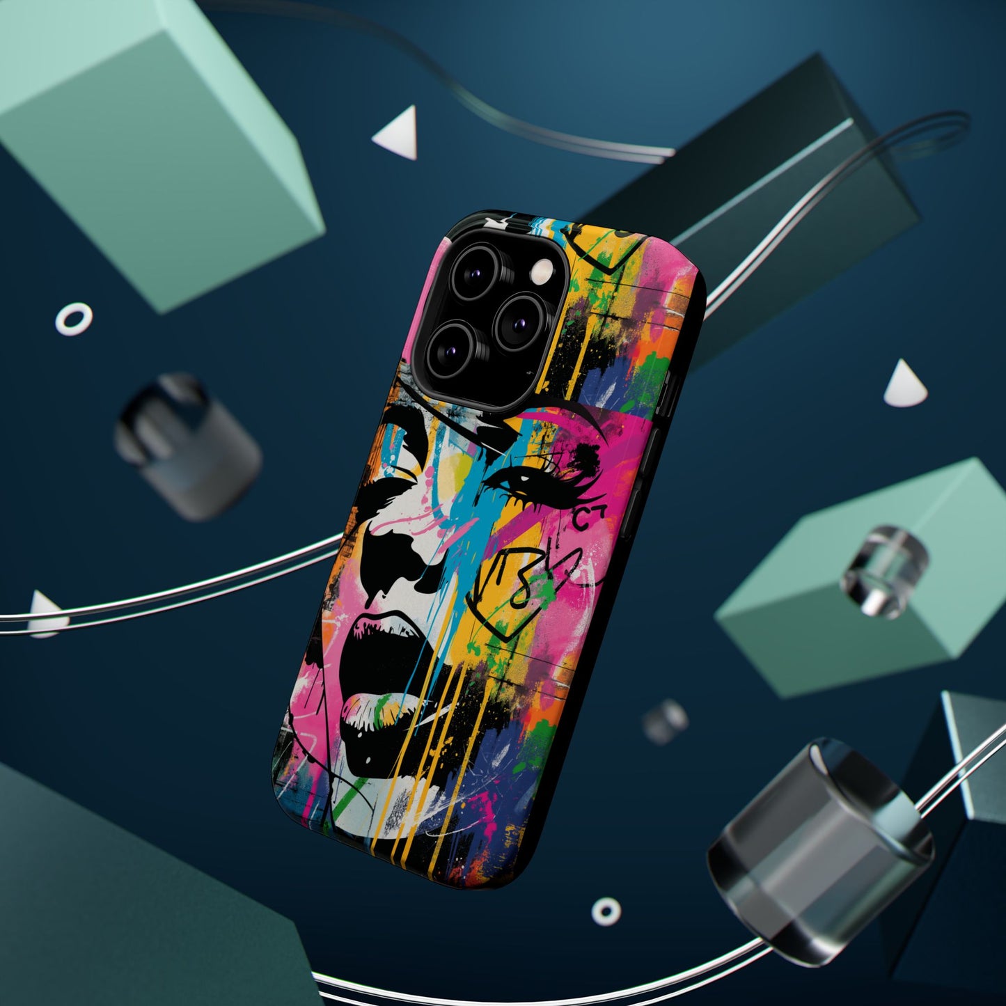 Phone Cases, Colorful Art, Trendy Accessories, Unique Gifts, Tough Cases with