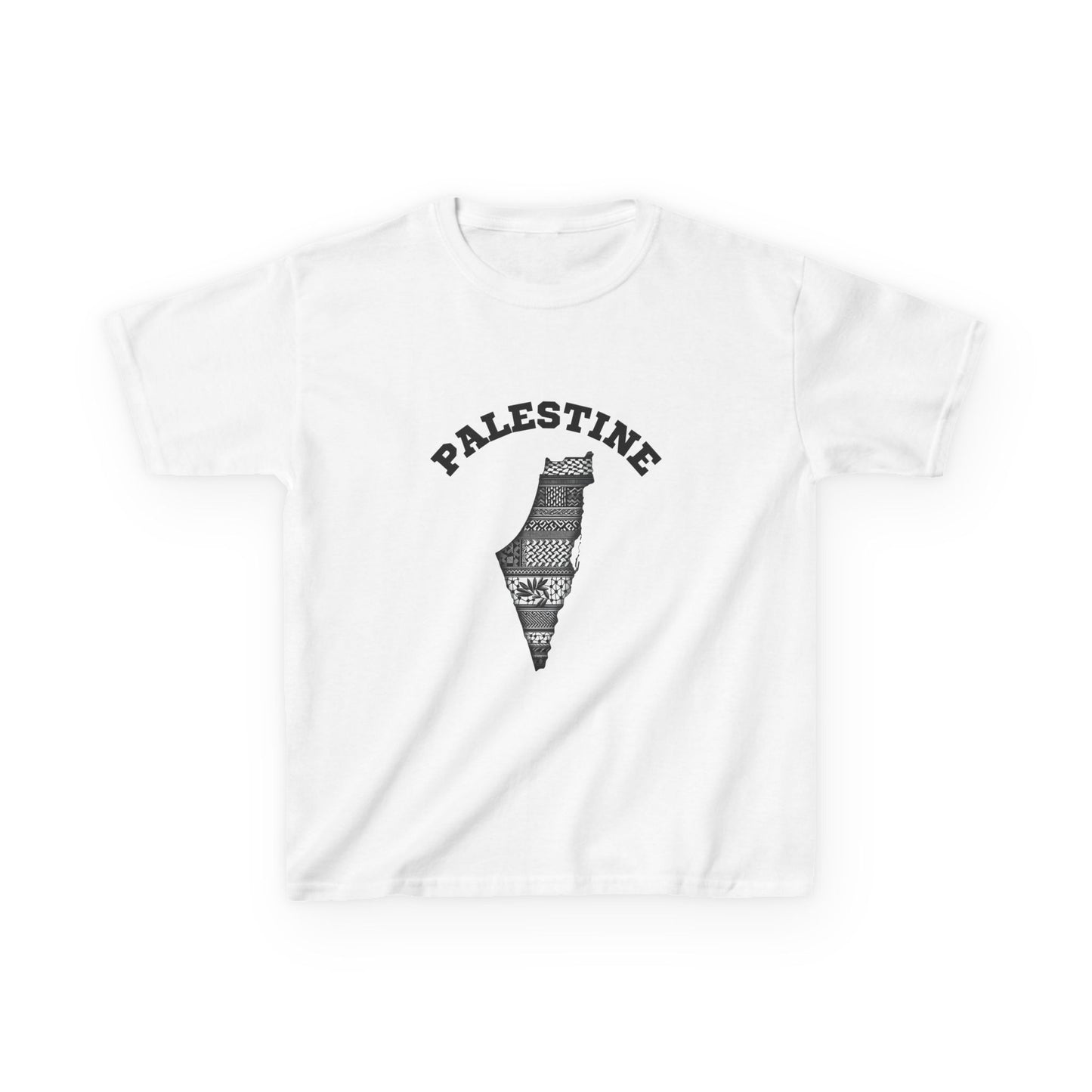 Palestine Kids Tee, Free Palestine Comfort T-Shirt for Youth, Casual Wear,