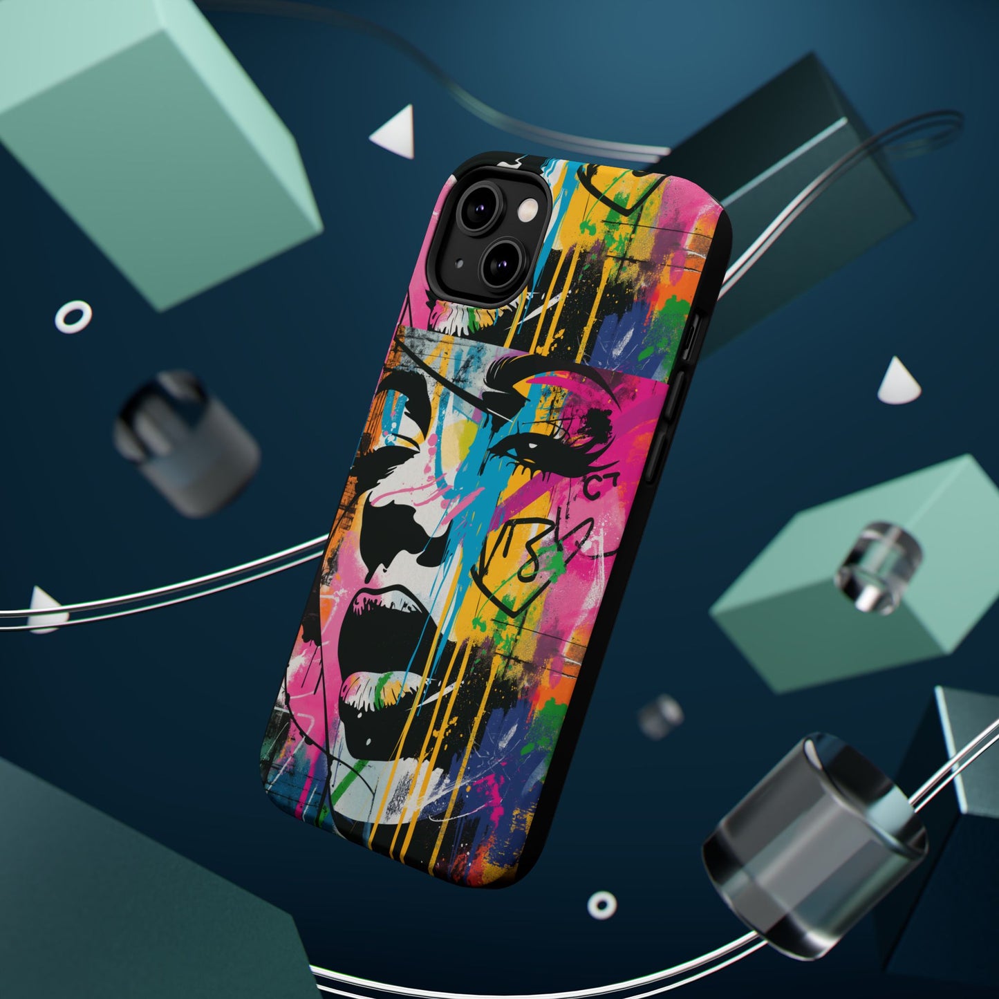 Phone Cases, Colorful Art, Trendy Accessories, Unique Gifts, Tough Cases with