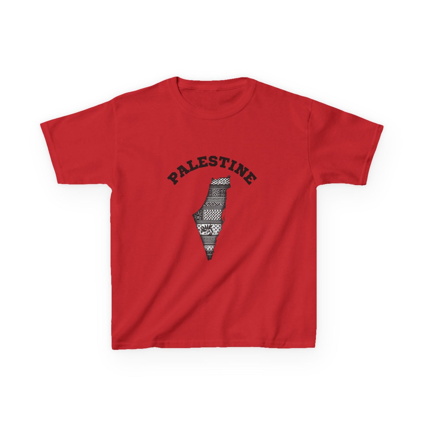 Palestine Kids Tee, Free Palestine Comfort T-Shirt for Youth, Casual Wear,