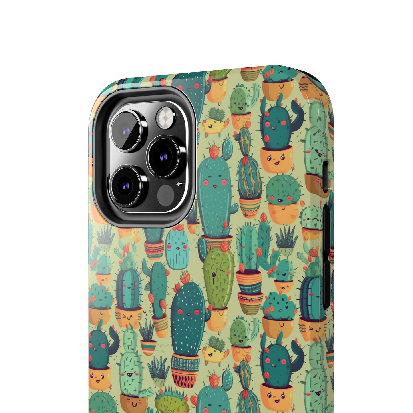 Cute Cactus Phone Cases, Tough iPhone Samsung Covers, Succulent Pattern