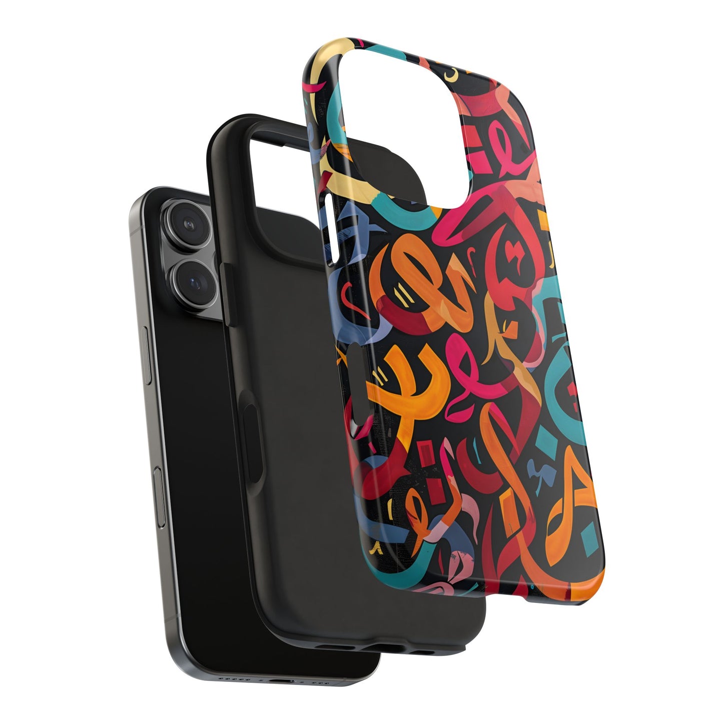 Arabic Graffiti Phone Cases, Calligraphy Patterns, iPhone Samsung Cases