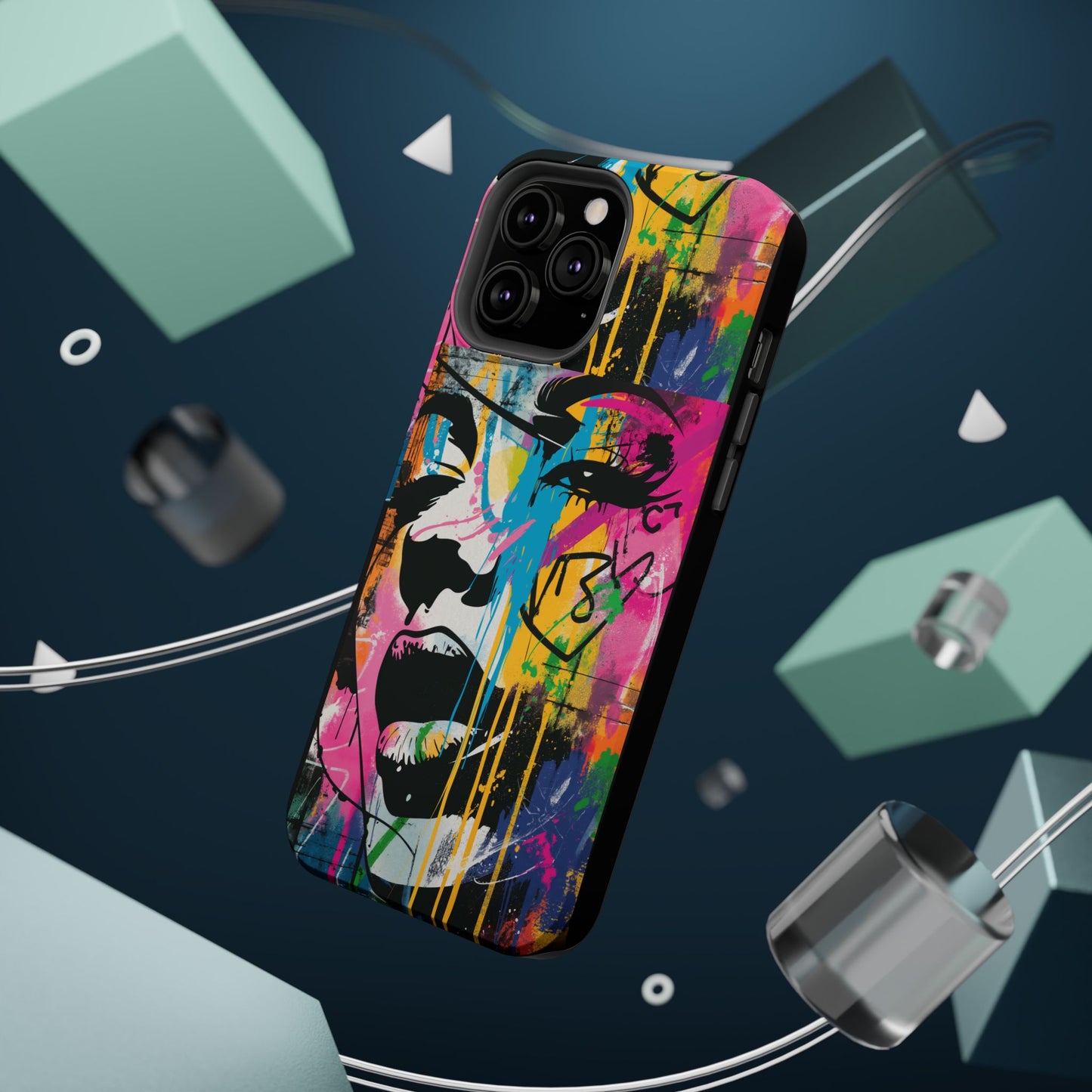 Phone Cases, Colorful Art, Trendy Accessories, Unique Gifts, Tough Cases with