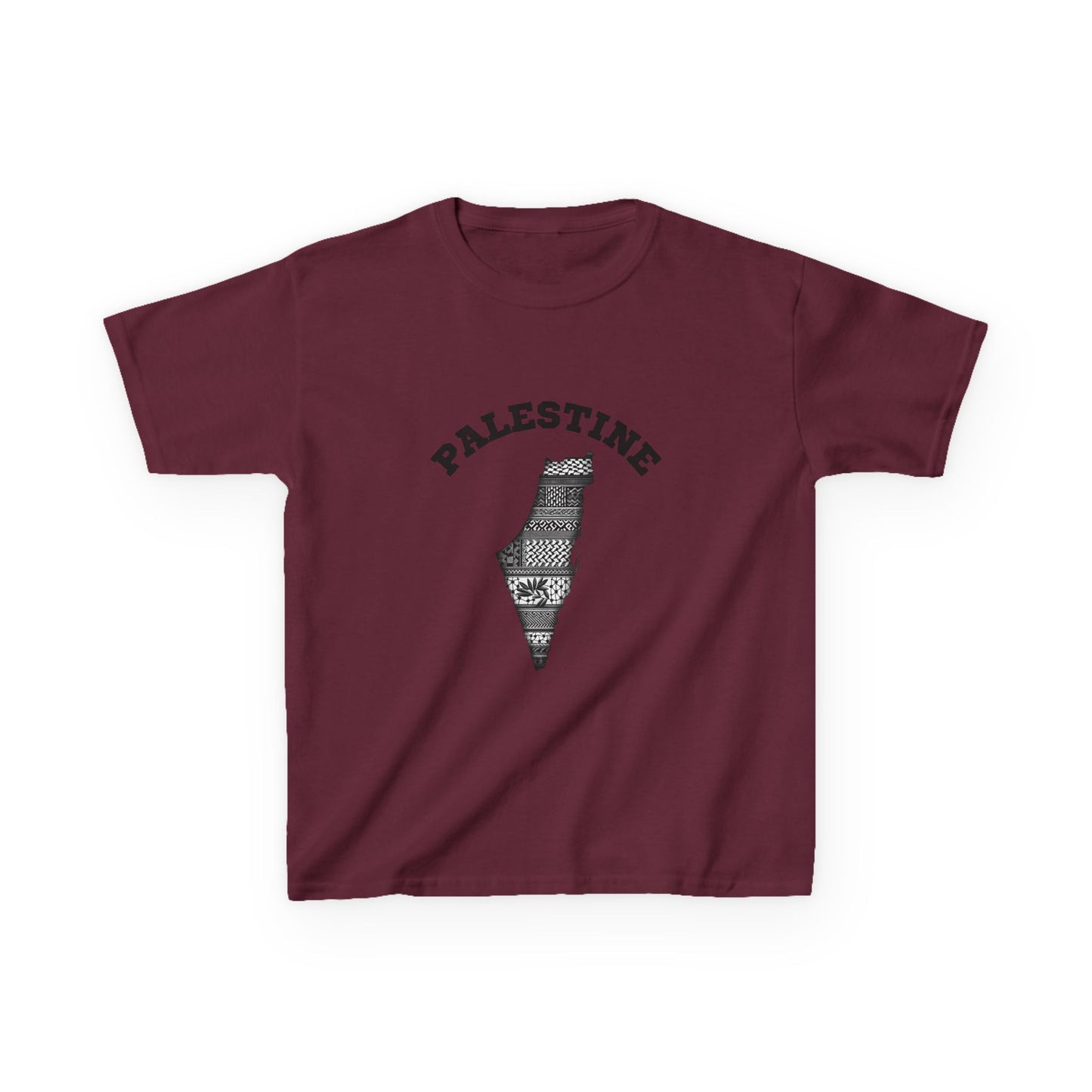 Palestine Kids Tee, Free Palestine Comfort T-Shirt for Youth, Casual Wear,