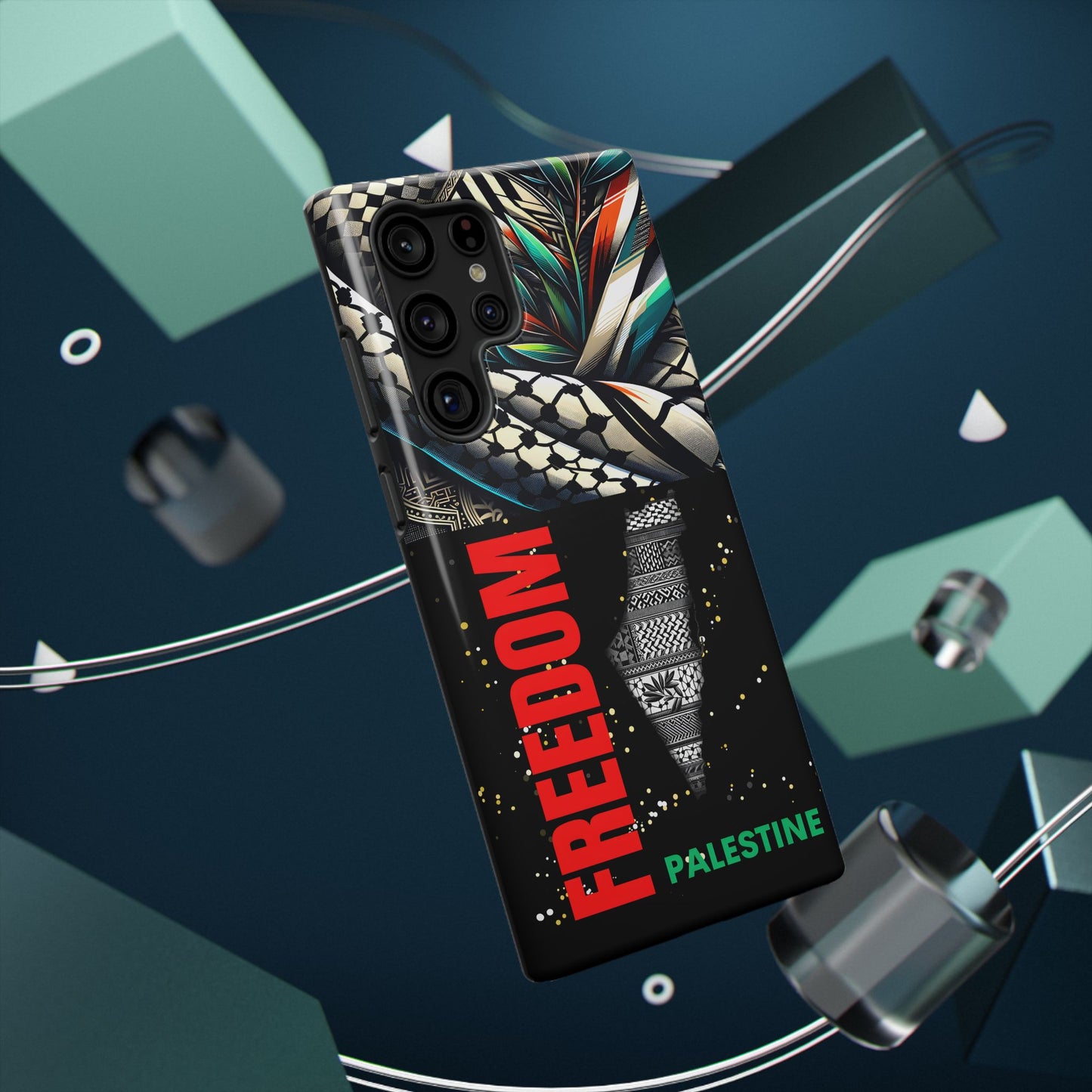Palestine Activist Phone Cases, Unique Bouquet Design, Gift for Protesters