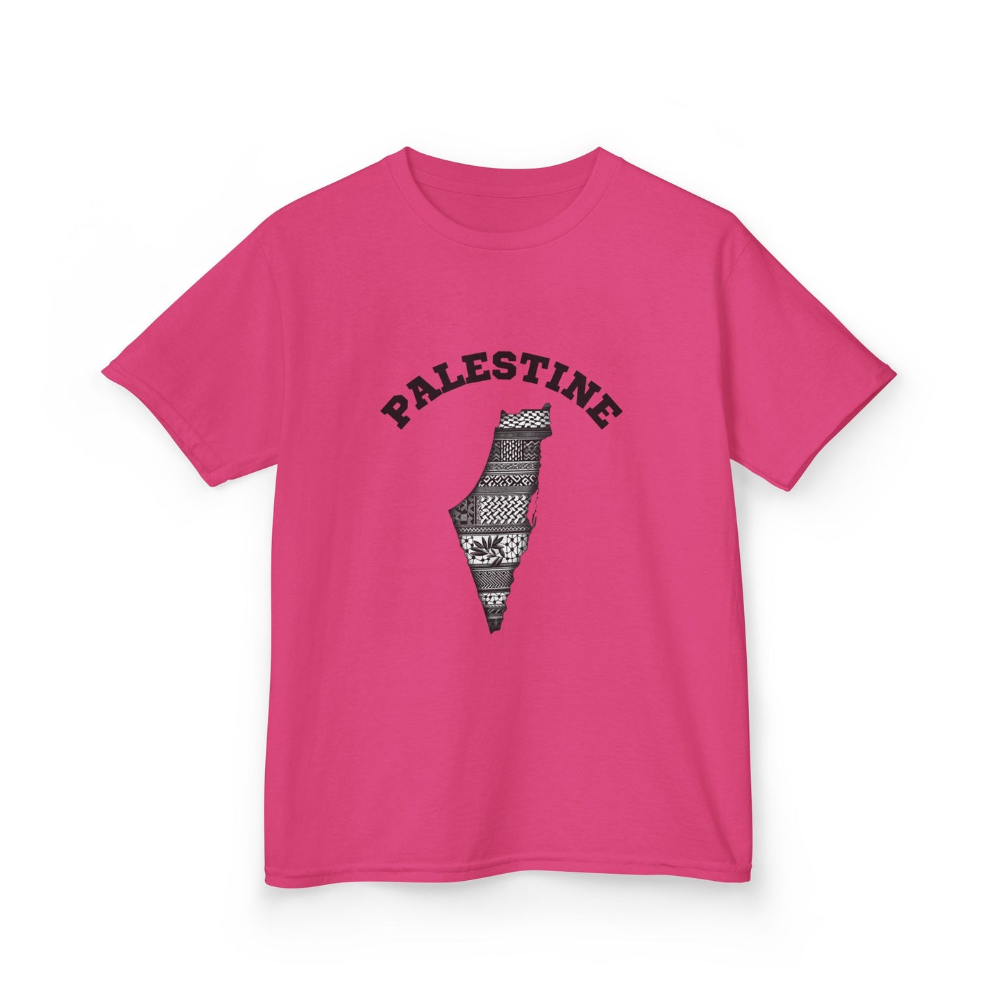 Palestine Kids Tee, Free Palestine Comfort T-Shirt for Youth, Casual Wear,