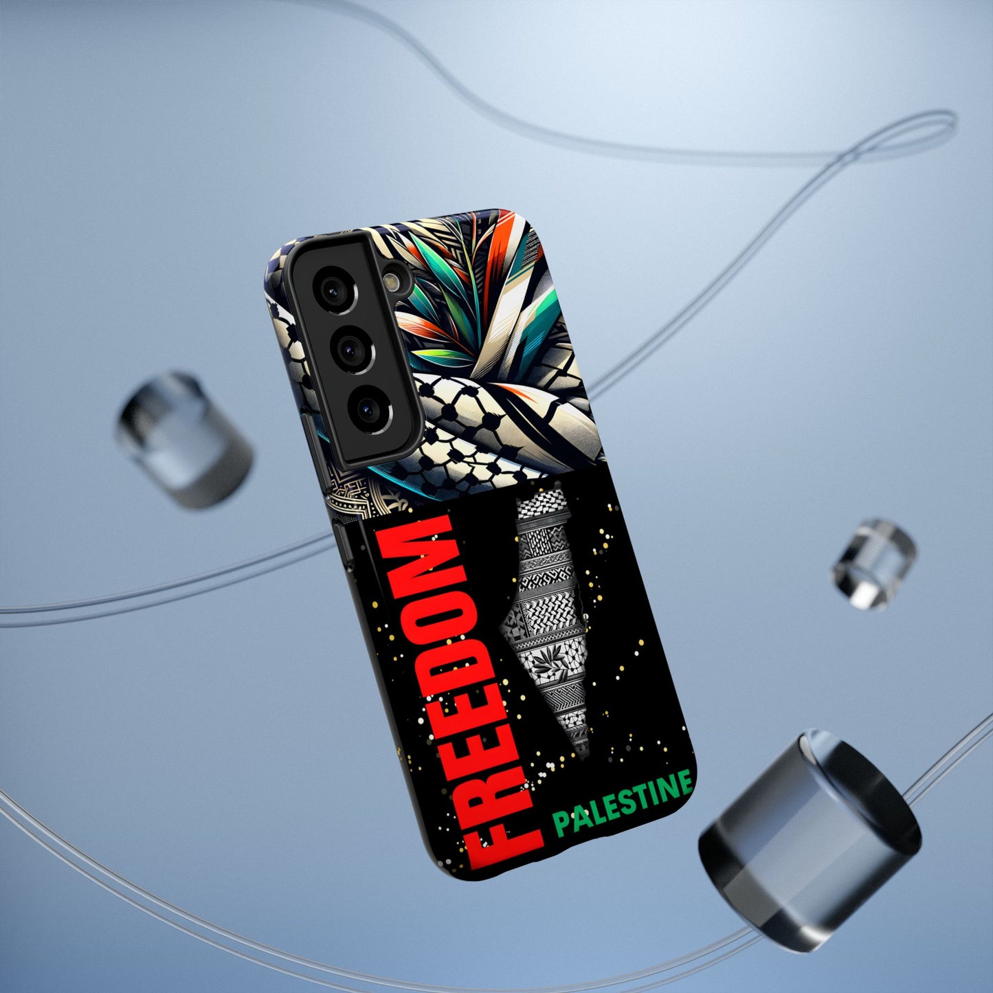 Palestine Activist Phone Cases, Unique Bouquet Design, Gift for Protesters