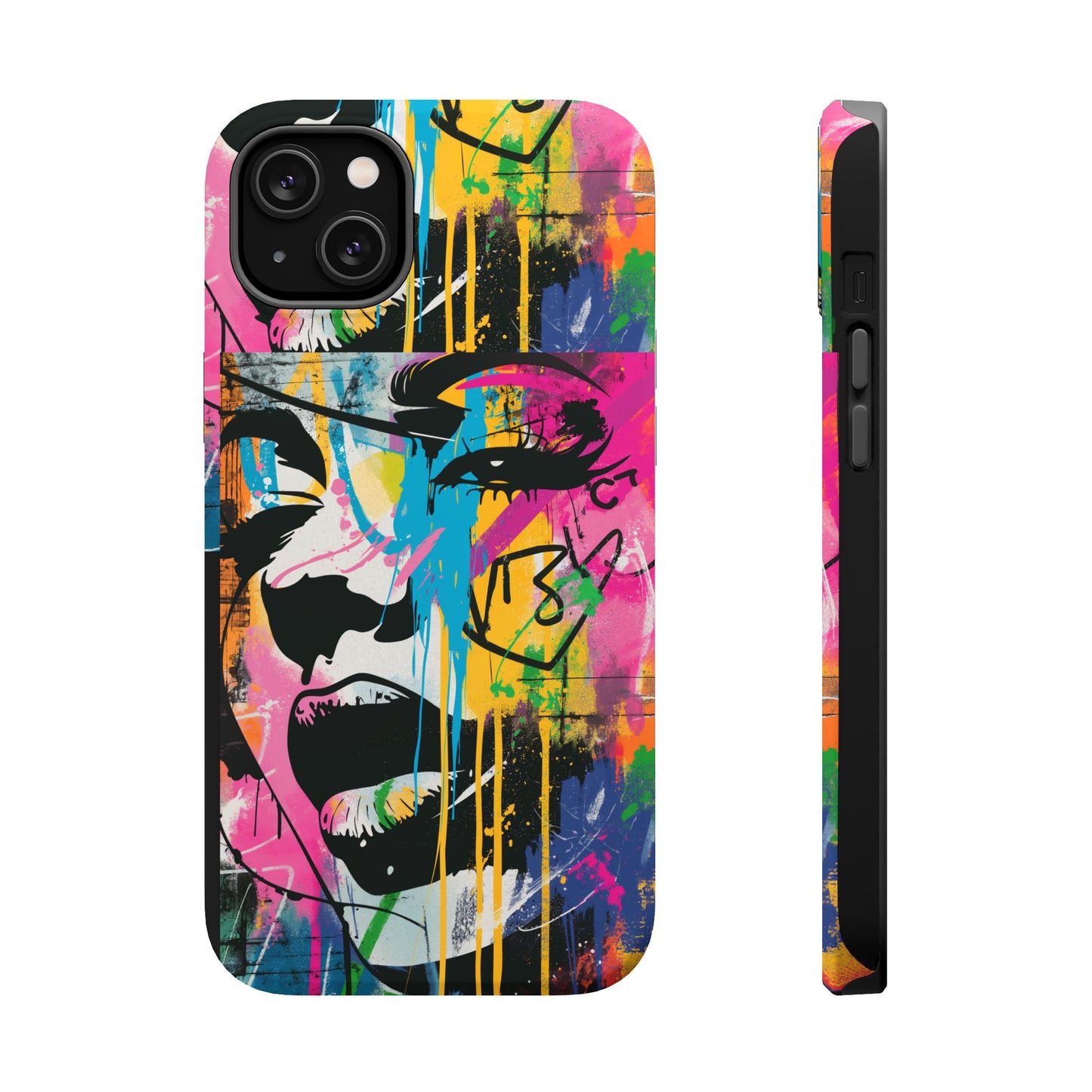 Phone Cases, Colorful Art, Trendy Accessories, Unique Gifts, Tough Cases with