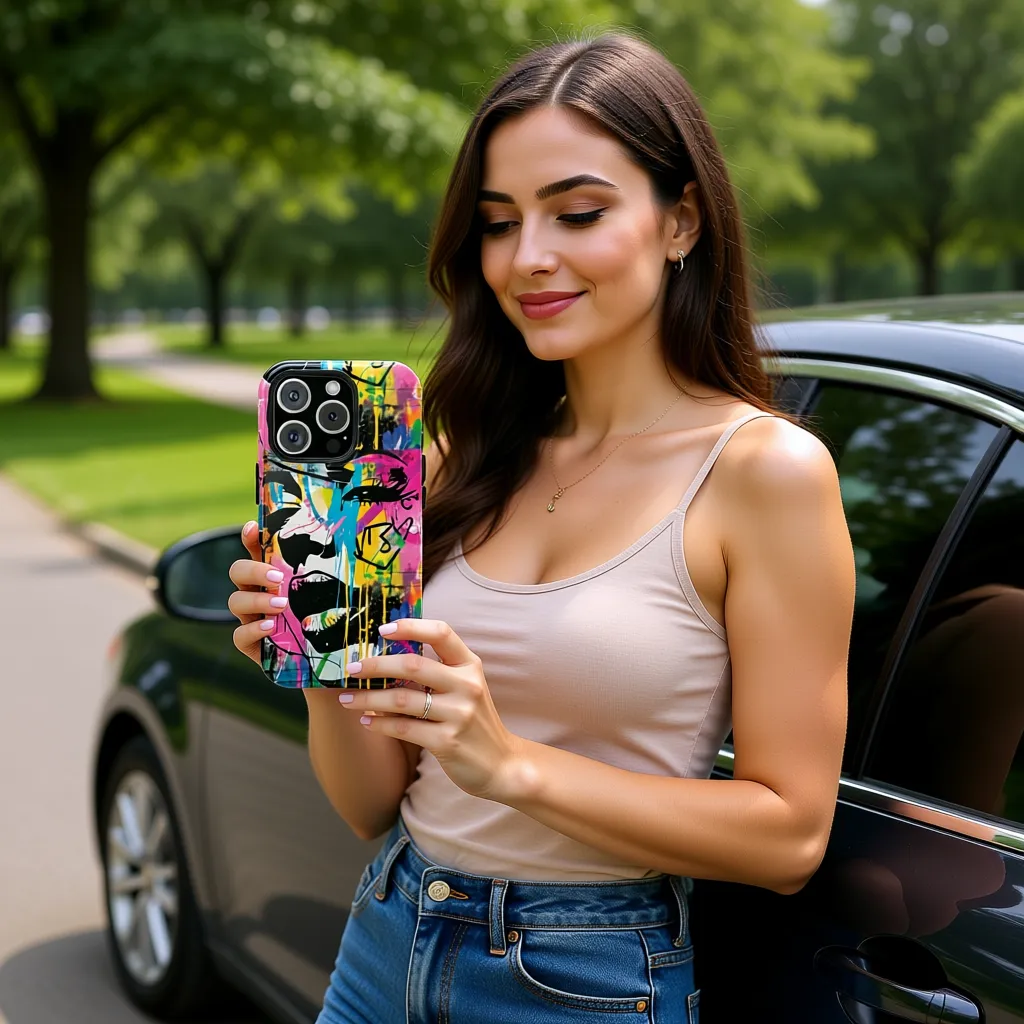 Phone Cases, Colorful Art, Trendy Accessories, Unique Gifts, Tough Cases with