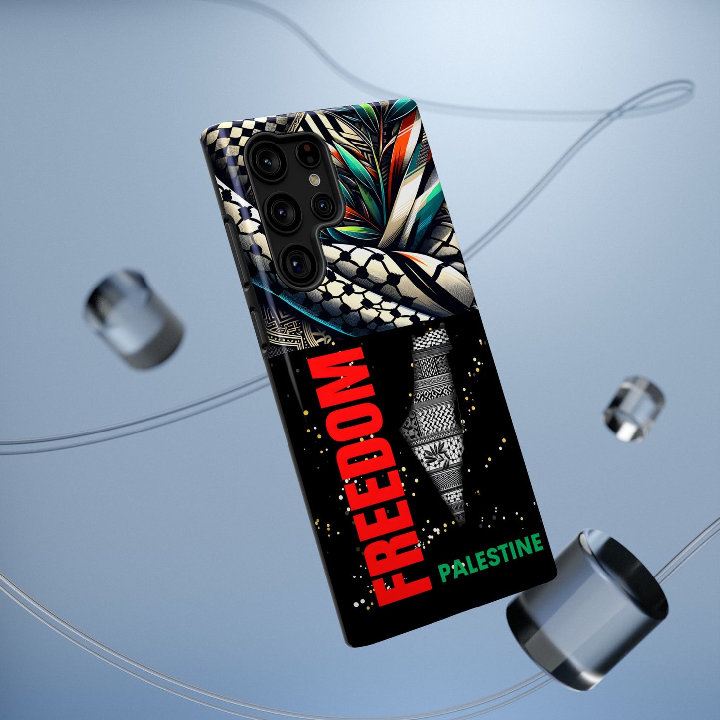 Palestine Activist Phone Cases, Unique Bouquet Design, Gift for Protesters