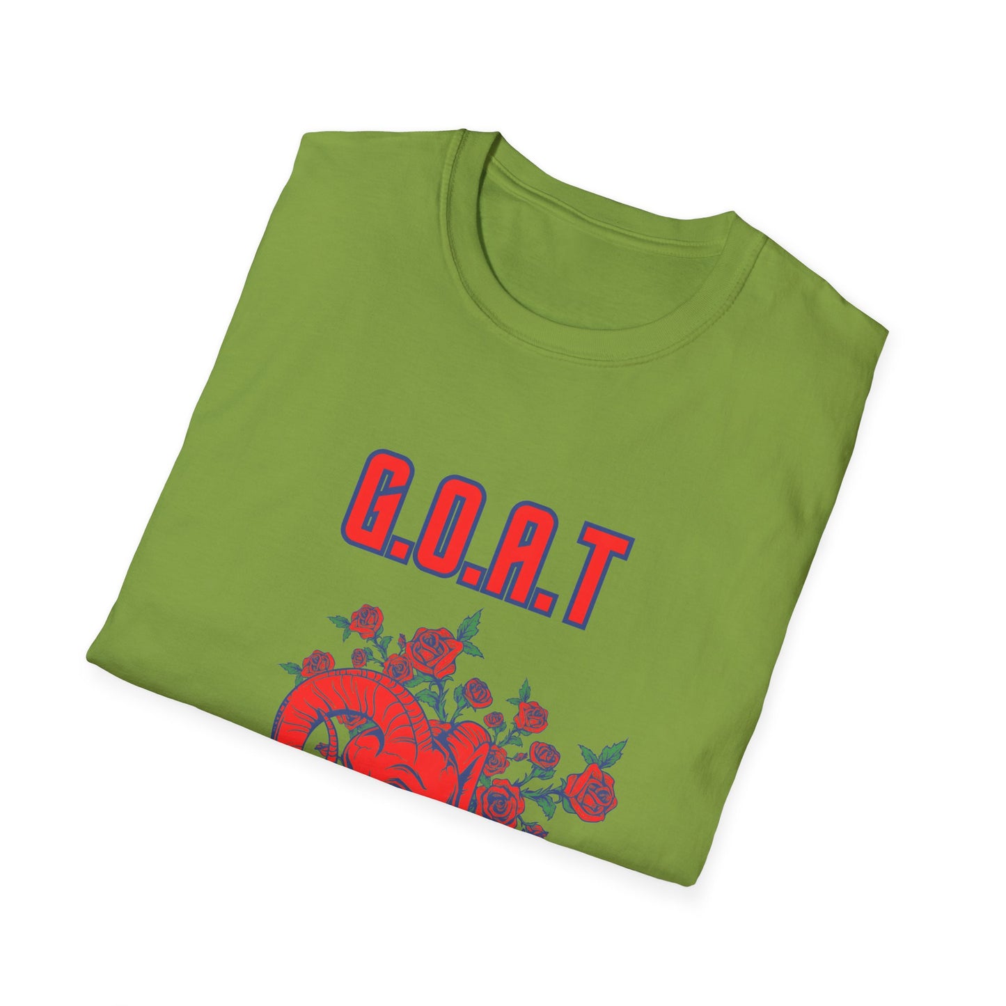 G O A T Graphic Tee, Casual Unisex Shirt, Softstyle T-Shirt, Fun Gift for Youth