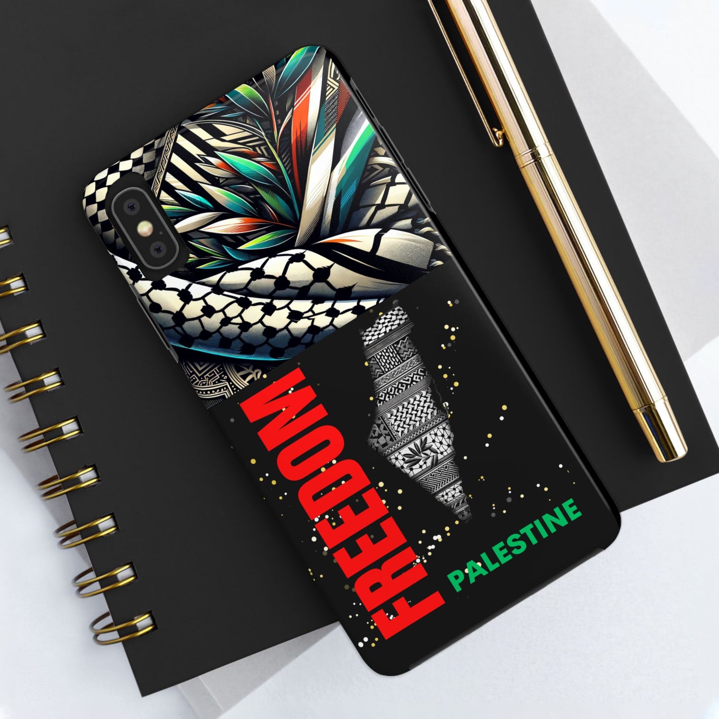 Freedom-Themed Phone Case, Durable Cover, Palestine Pride, Tough Phone Case
