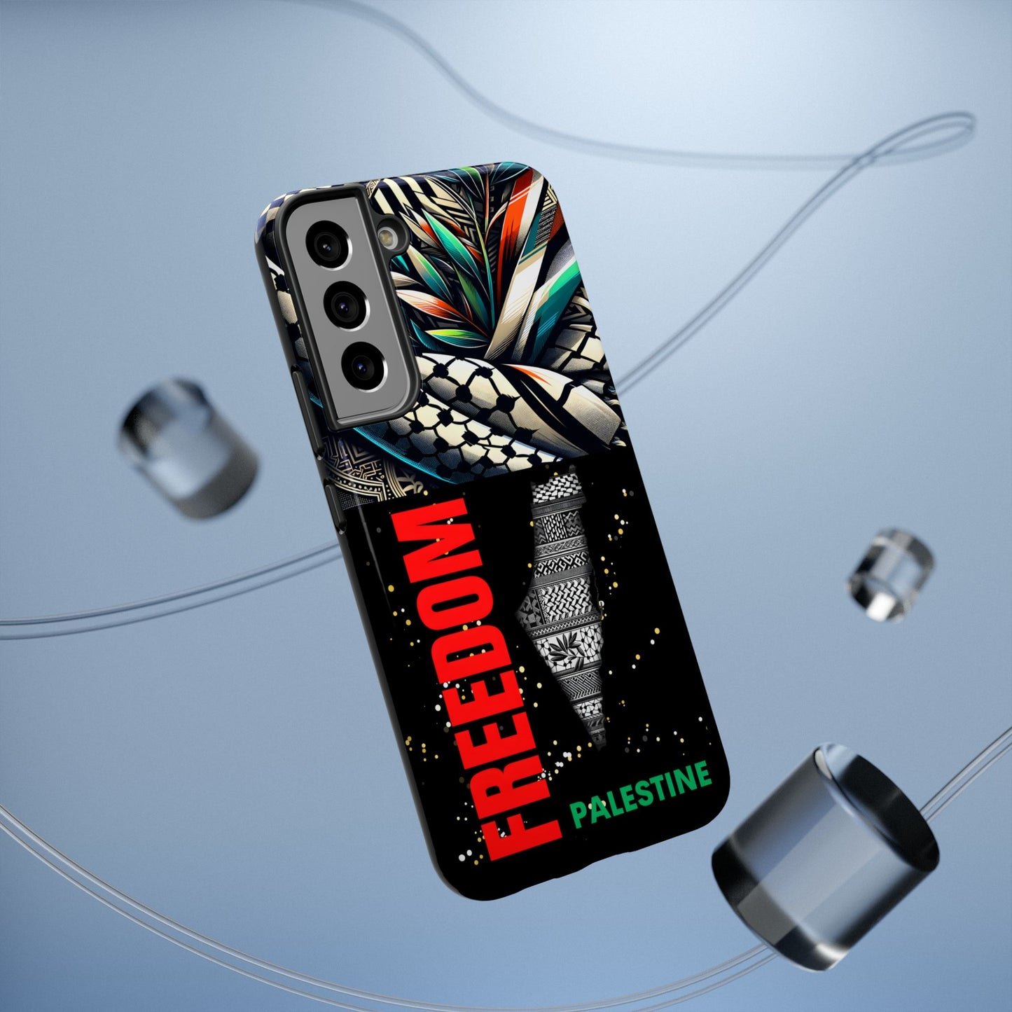 Palestine Activist Phone Cases, Unique Bouquet Design, Gift for Protesters