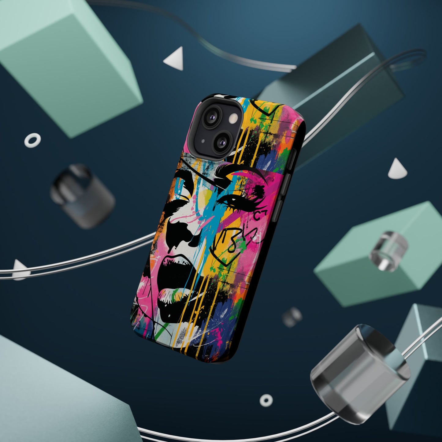 Phone Cases, Colorful Art, Trendy Accessories, Unique Gifts, Tough Cases with