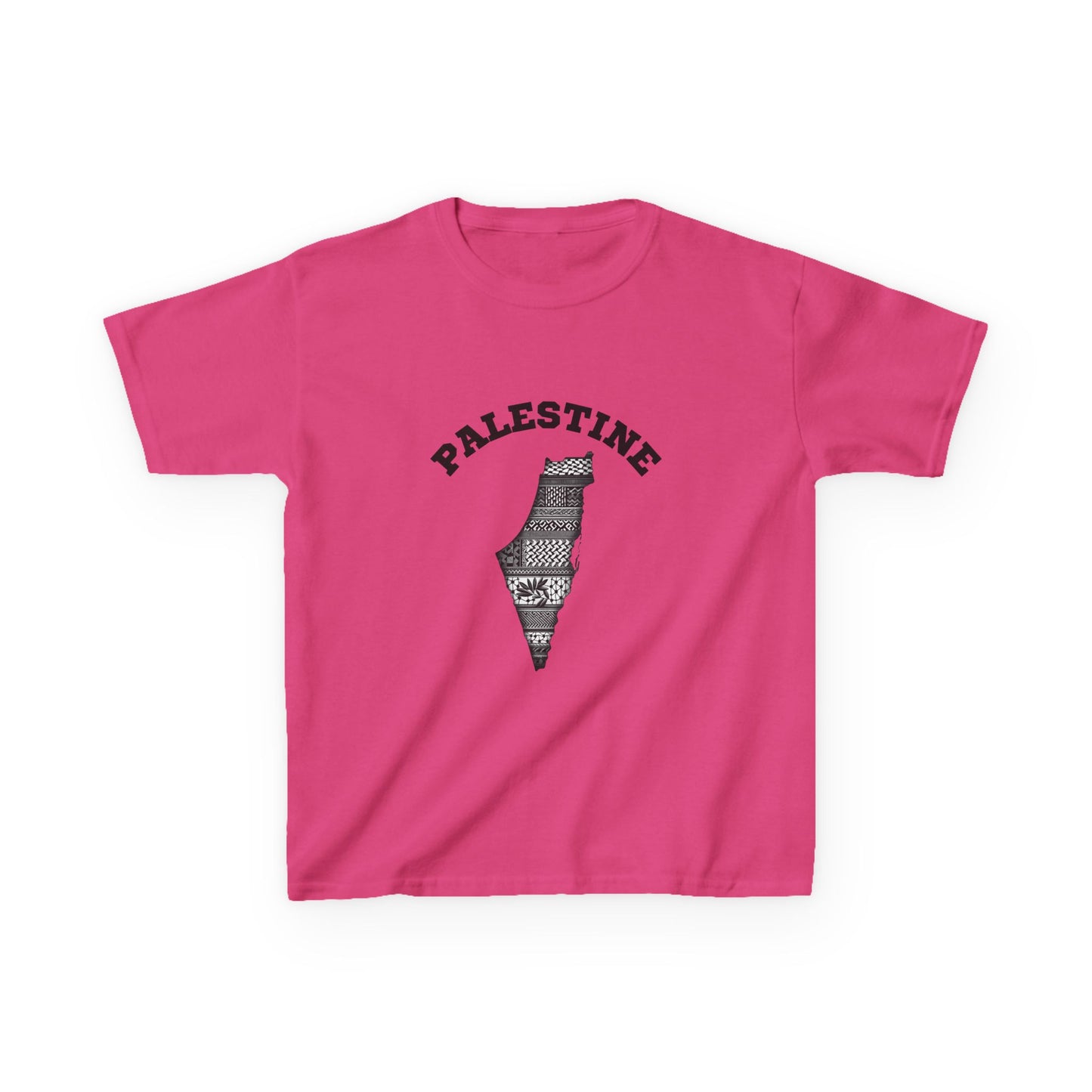 Palestine Kids Tee, Free Palestine Comfort T-Shirt for Youth, Casual Wear,