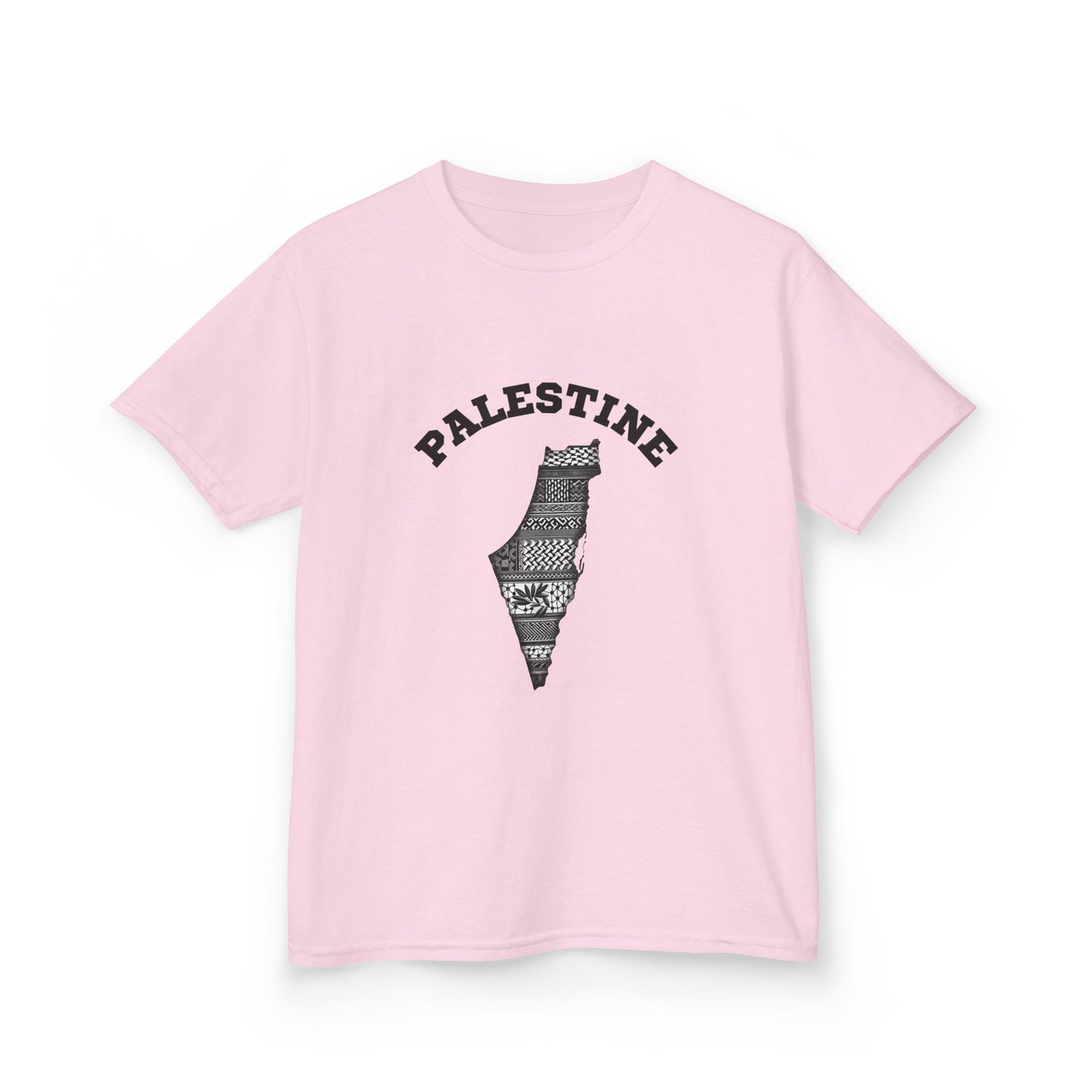 Palestine Kids Tee, Free Palestine Comfort T-Shirt for Youth, Casual Wear,