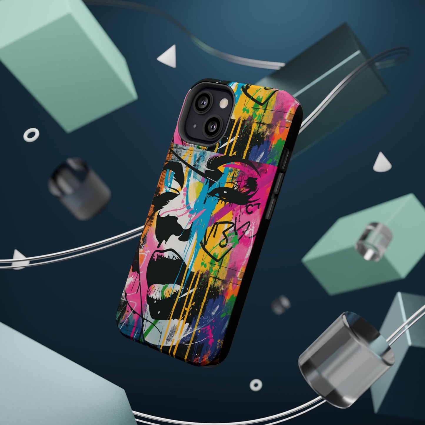 Phone Cases, Colorful Art, Trendy Accessories, Unique Gifts, Tough Cases with