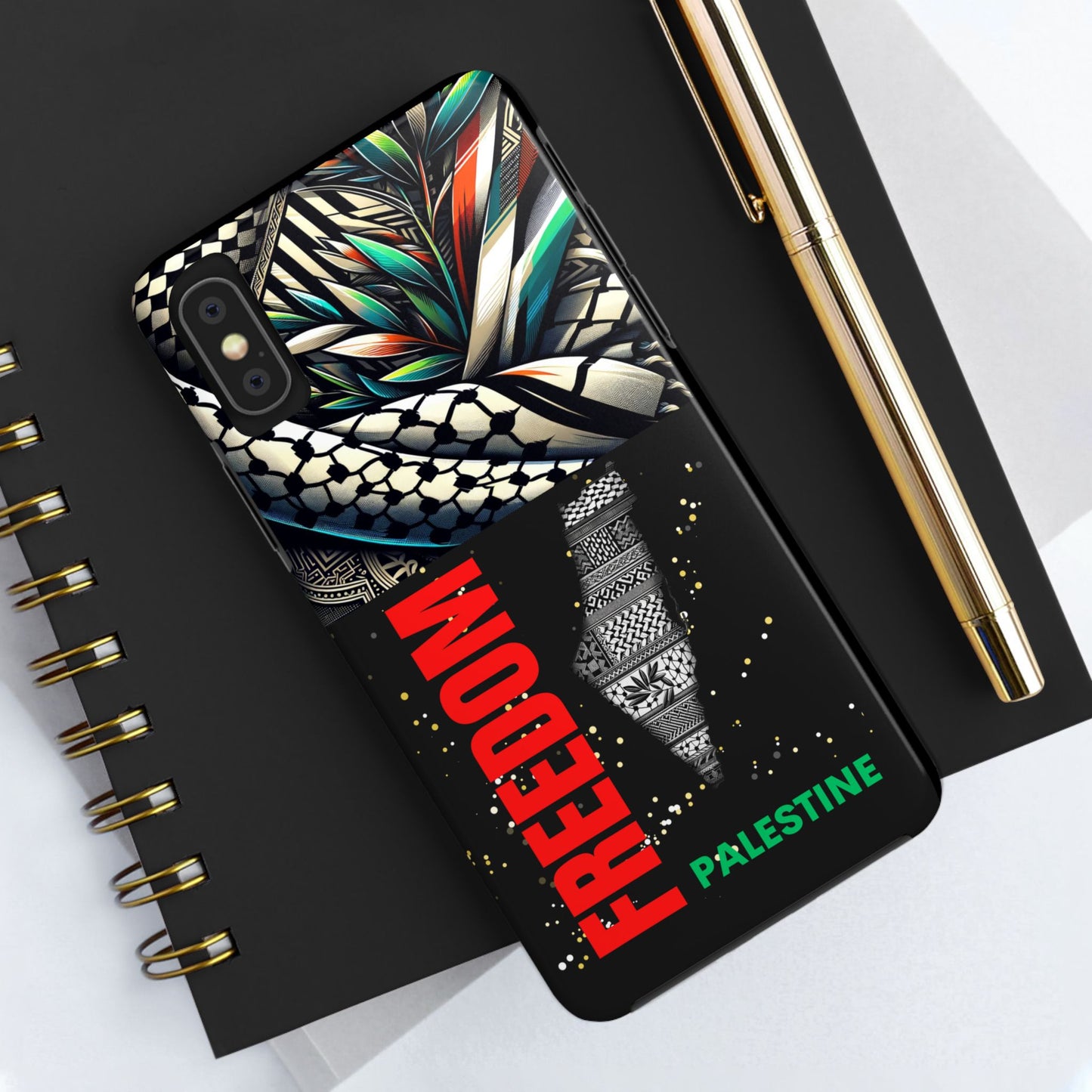 Freedom-Themed Phone Case, Durable Cover, Palestine Pride, Tough Phone Case
