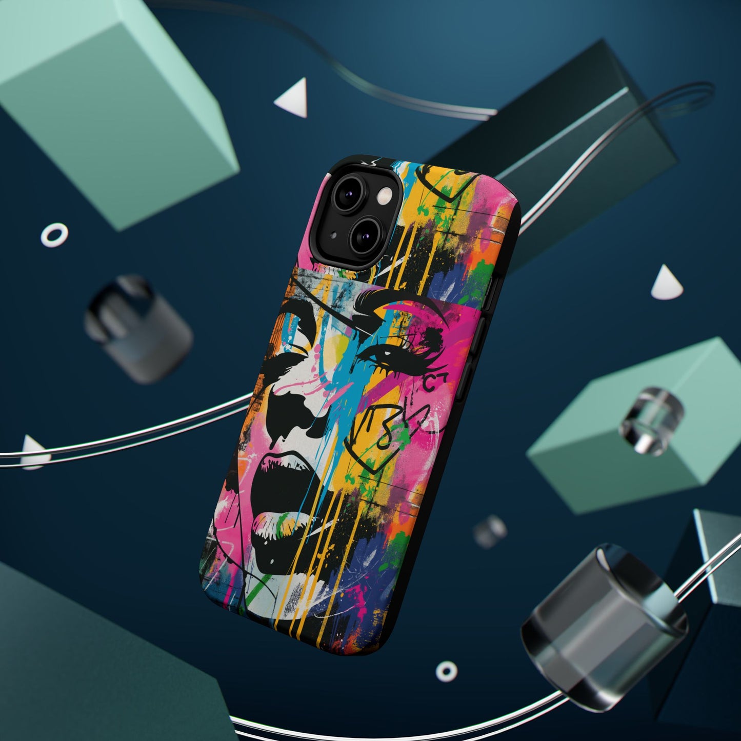 Phone Cases, Colorful Art, Trendy Accessories, Unique Gifts, Tough Cases with