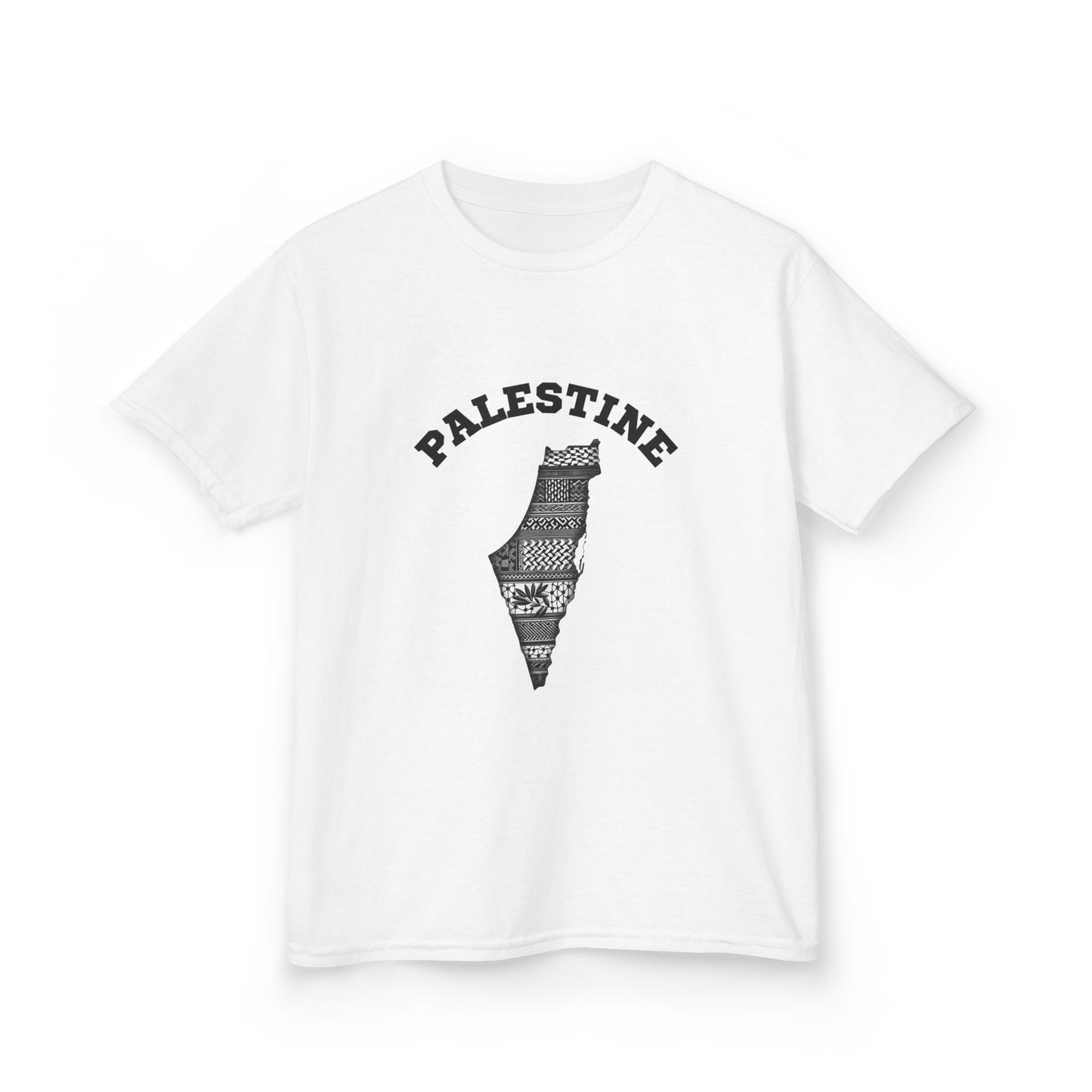 Palestine Kids Tee, Free Palestine Comfort T-Shirt for Youth, Casual Wear,