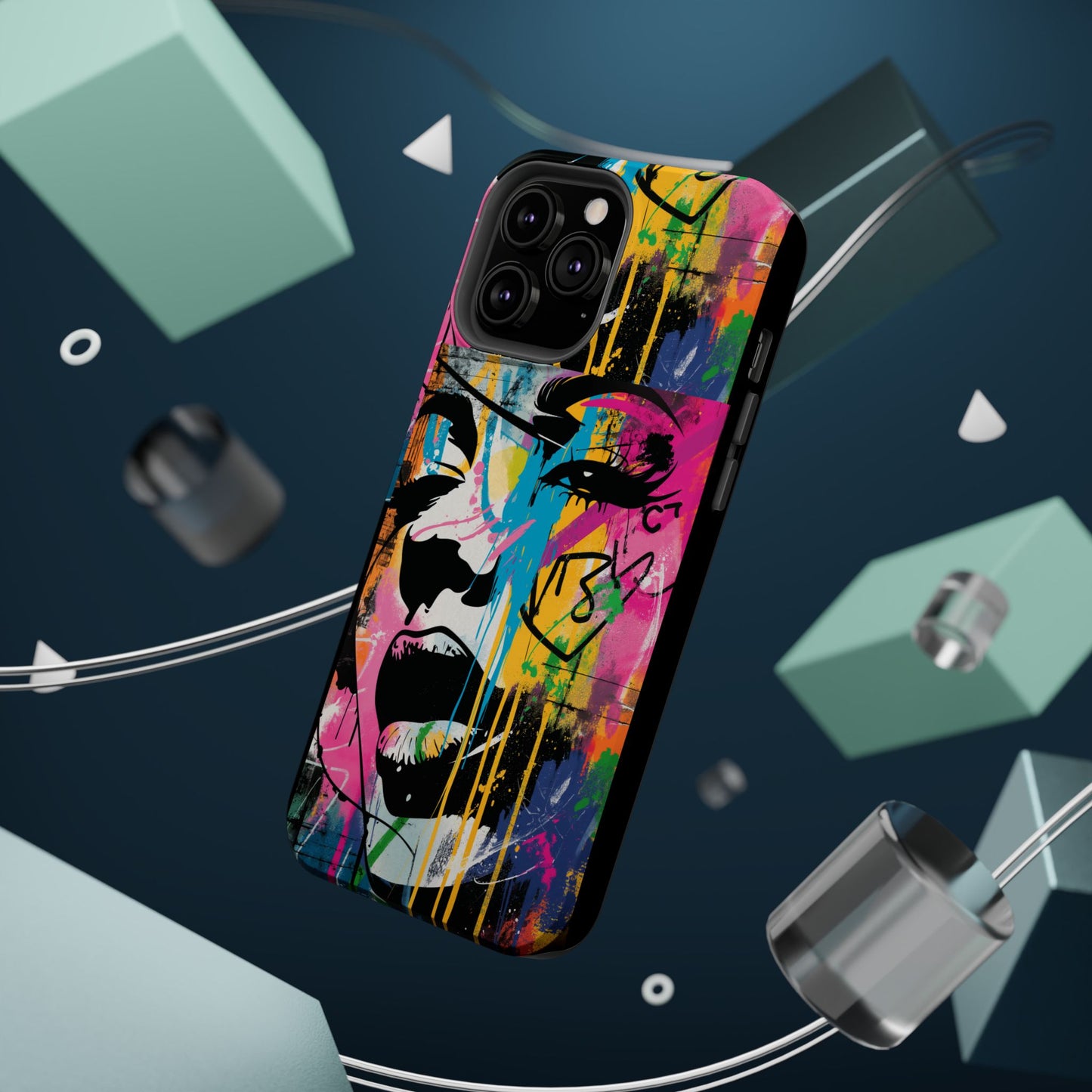 Phone Cases, Colorful Art, Trendy Accessories, Unique Gifts, Tough Cases with