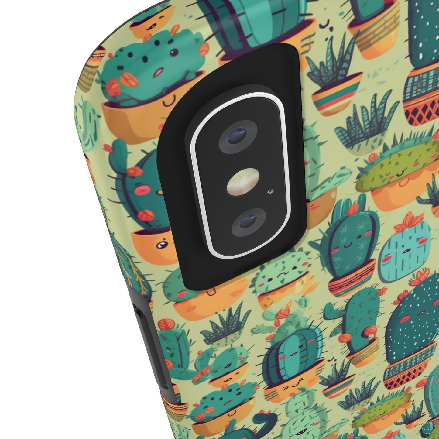 Cute Cactus Phone Cases, Tough iPhone Samsung Covers, Succulent Pattern