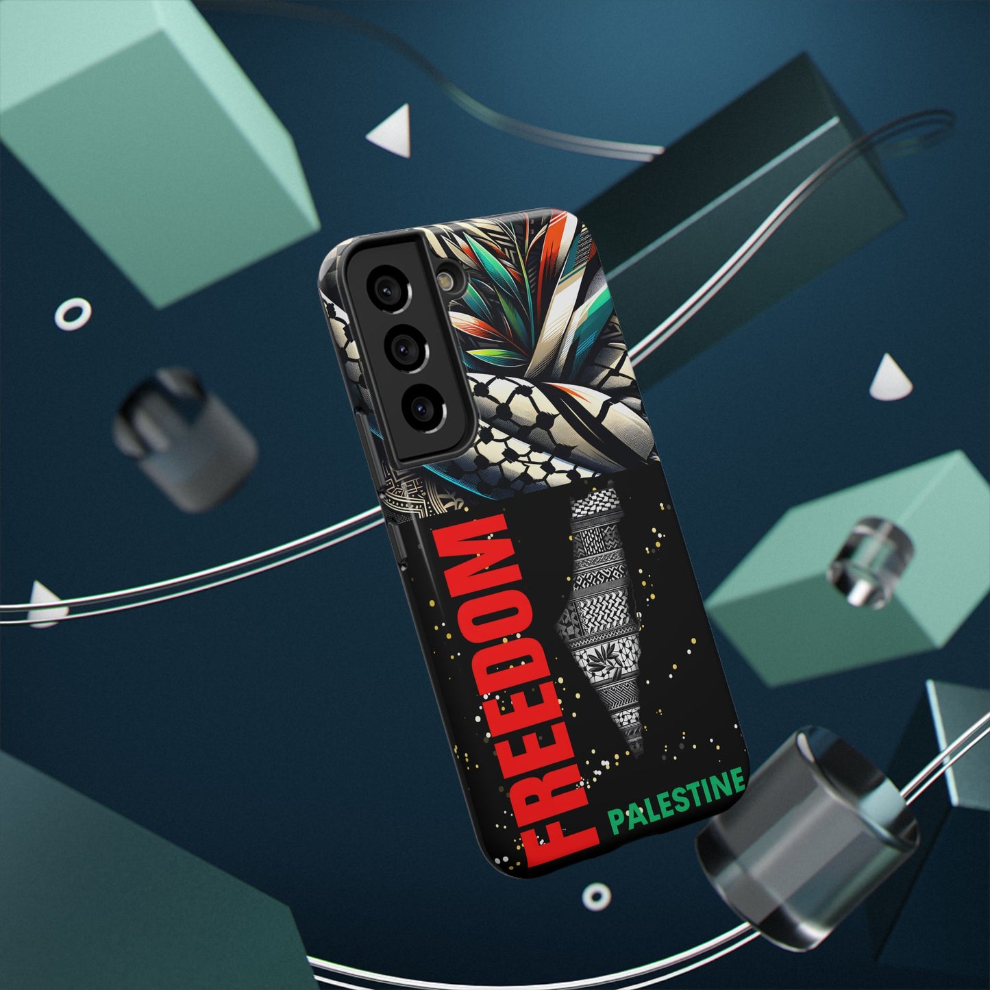 Palestine Activist Phone Cases, Unique Bouquet Design, Gift for Protesters