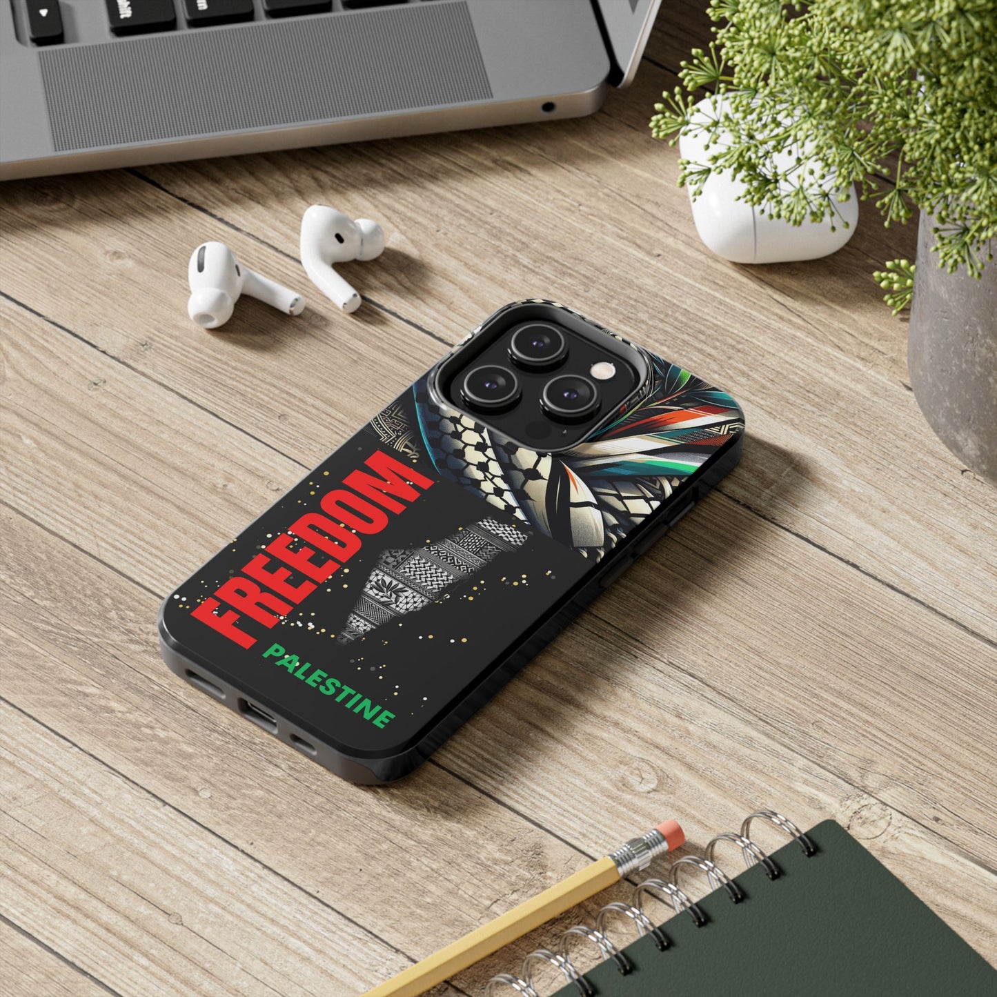 Freedom-Themed Phone Case, Durable Cover, Palestine Pride, Tough Phone Case