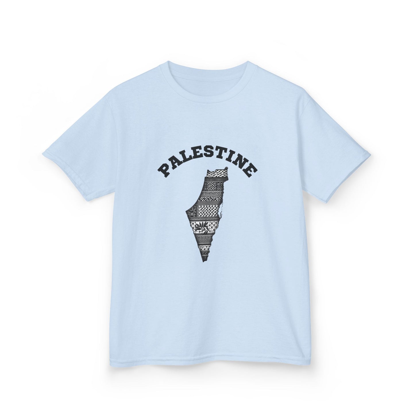 Palestine Kids Tee, Free Palestine Comfort T-Shirt for Youth, Casual Wear,
