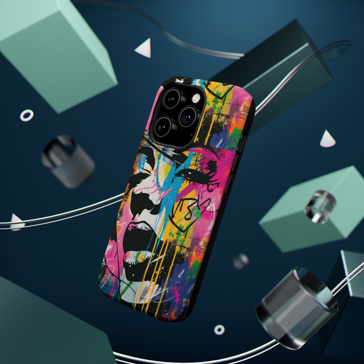 Phone Cases, Colorful Art, Trendy Accessories, Unique Gifts, Tough Cases with