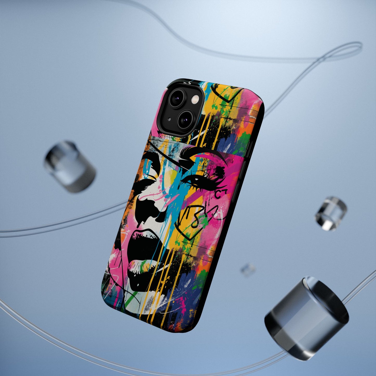 Phone Cases, Colorful Art, Trendy Accessories, Unique Gifts, Tough Cases with