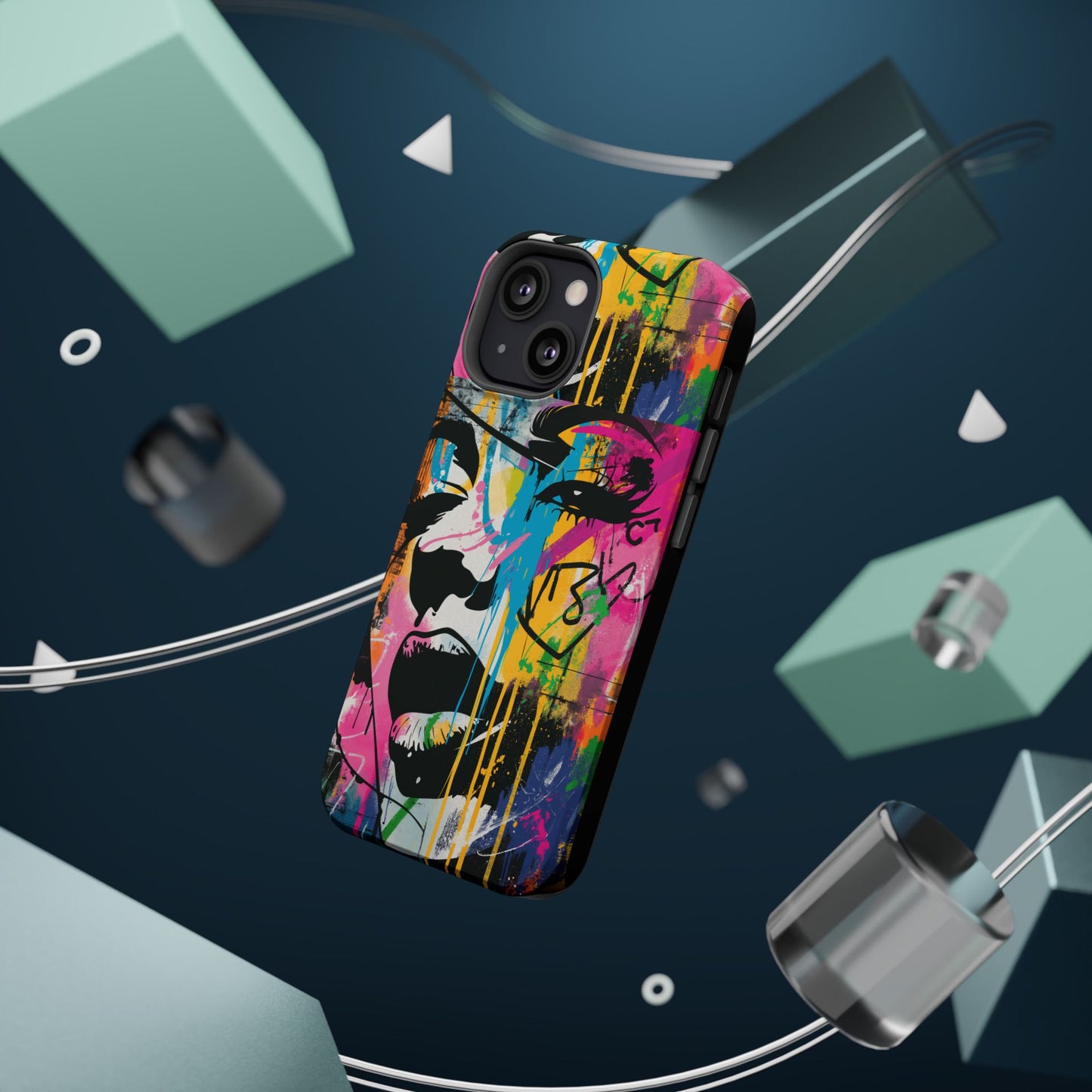 Phone Cases, Colorful Art, Trendy Accessories, Unique Gifts, Tough Cases with