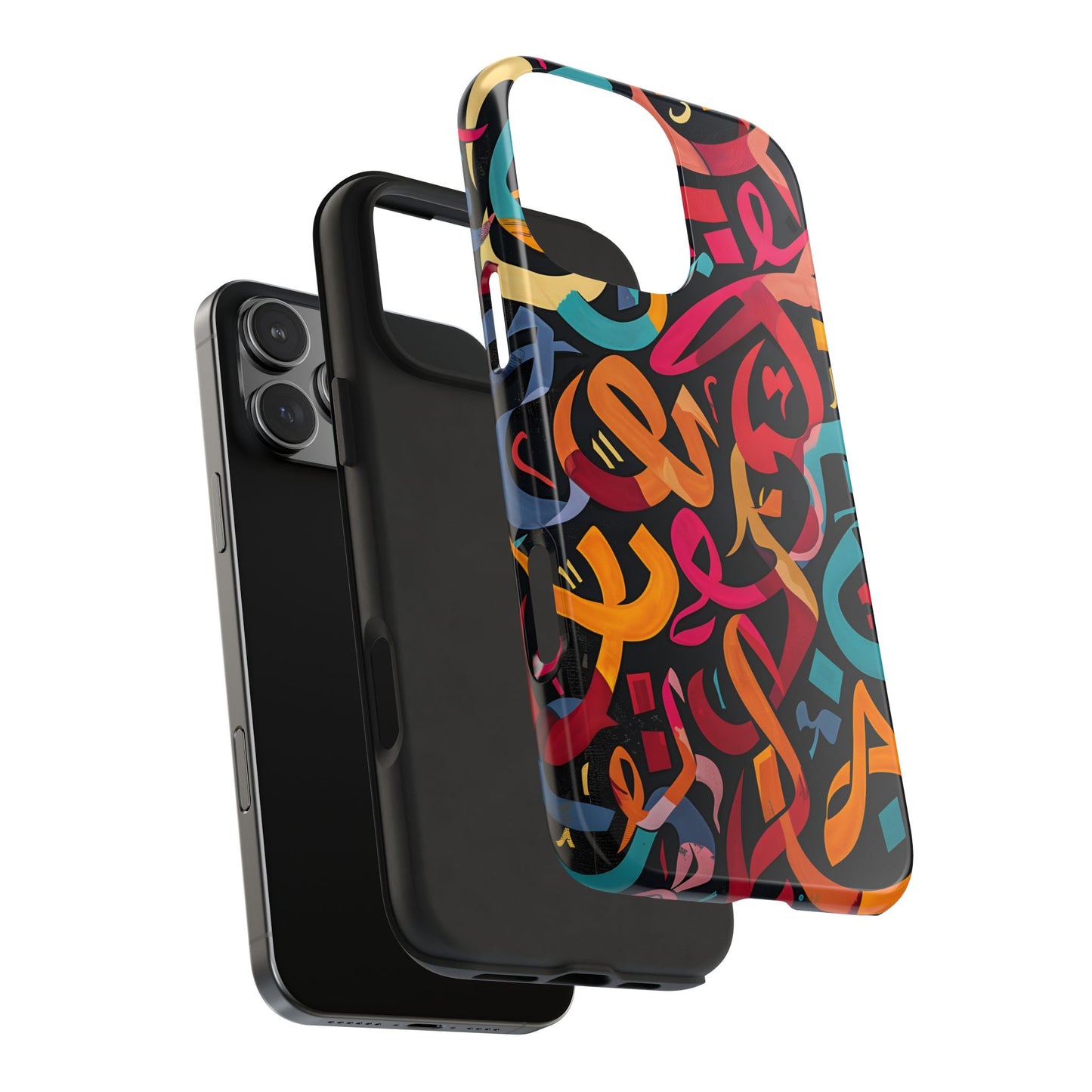 Arabic Graffiti Phone Cases, Calligraphy Patterns, iPhone Samsung Cases