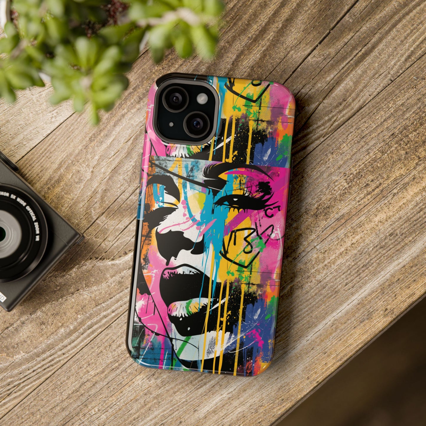 Phone Cases, Colorful Art, Trendy Accessories, Unique Gifts, Tough Cases with