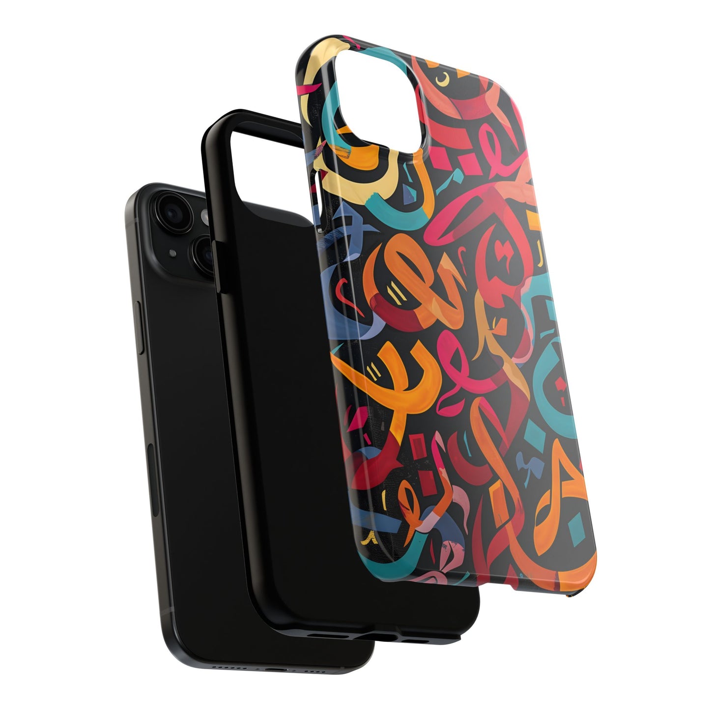 Arabic Graffiti Phone Cases, Calligraphy Patterns, iPhone Samsung Cases
