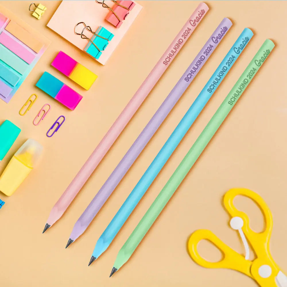 Personalized Pencil Custom School Supplies School Enrollment Back to School Gift